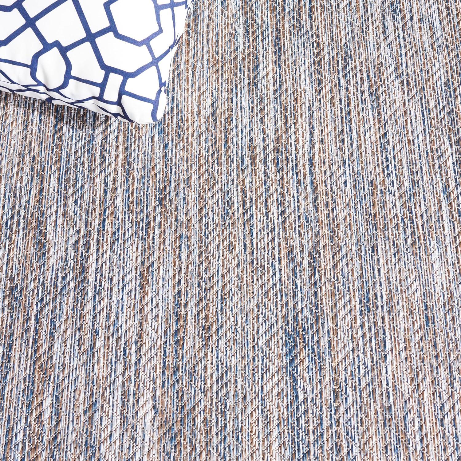 image:imageSAFAVIEH Washable Rug Outdoor Courtyard Collection 10 x 14 Grey NonShedding amp Easy Cleaning Ideal for Patio Backyard Mudroom CY852036811Ivory BlueBeige