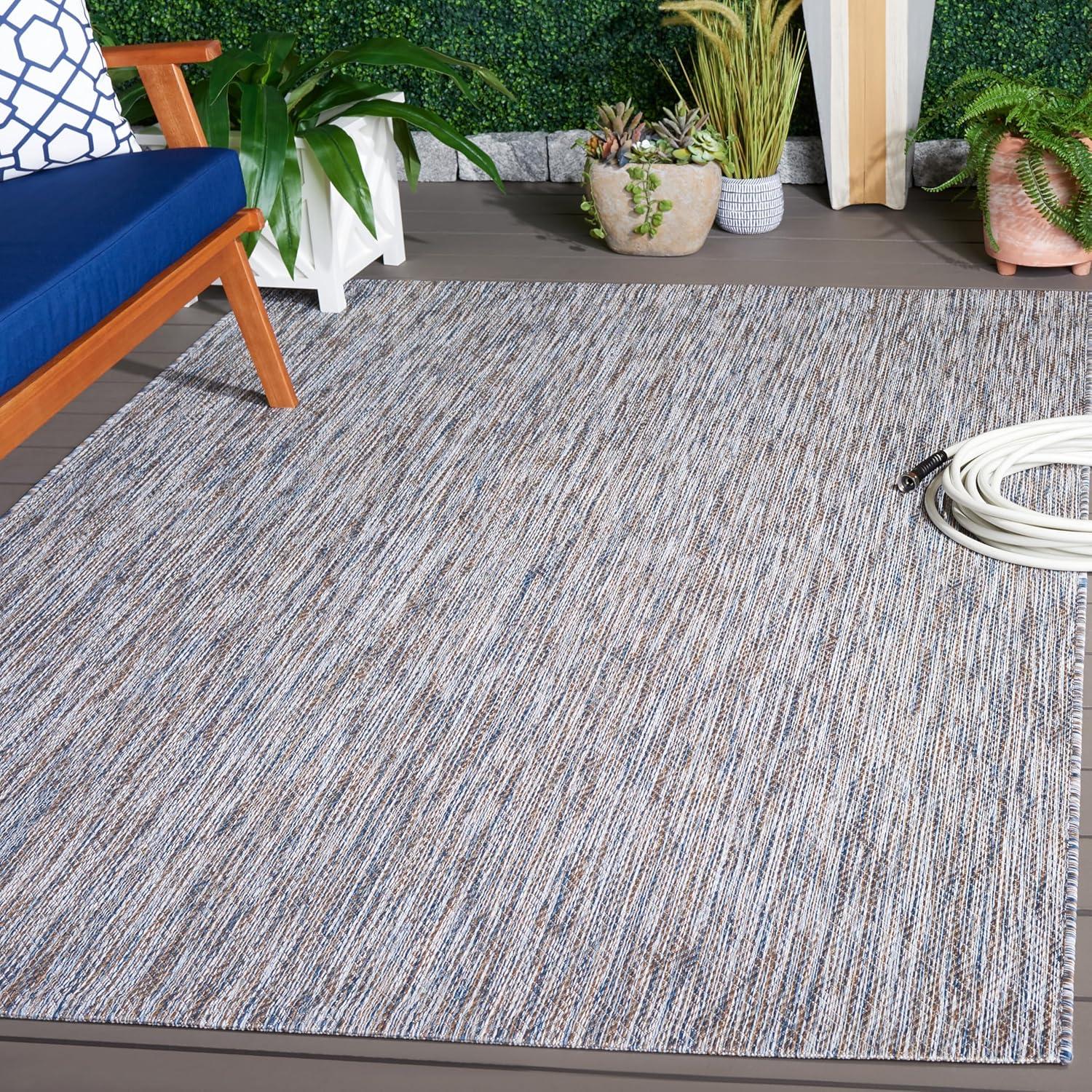 image:imageSAFAVIEH Washable Rug Outdoor Courtyard Collection 10 x 14 Grey NonShedding amp Easy Cleaning Ideal for Patio Backyard Mudroom CY852036811Ivory BlueBeige