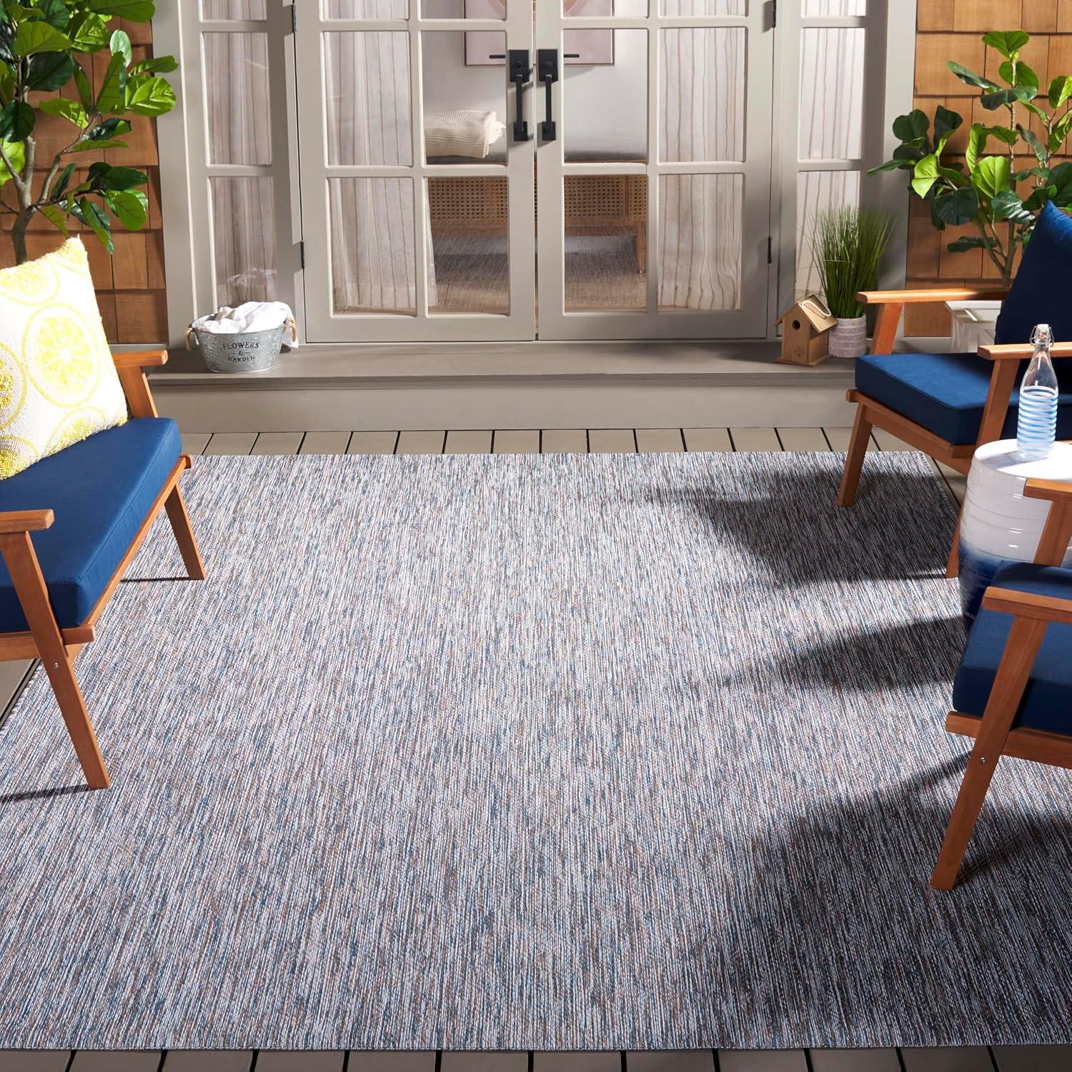 image:imageSAFAVIEH Washable Rug Outdoor Courtyard Collection 10 x 14 Grey NonShedding amp Easy Cleaning Ideal for Patio Backyard Mudroom CY852036811Ivory BlueBeige