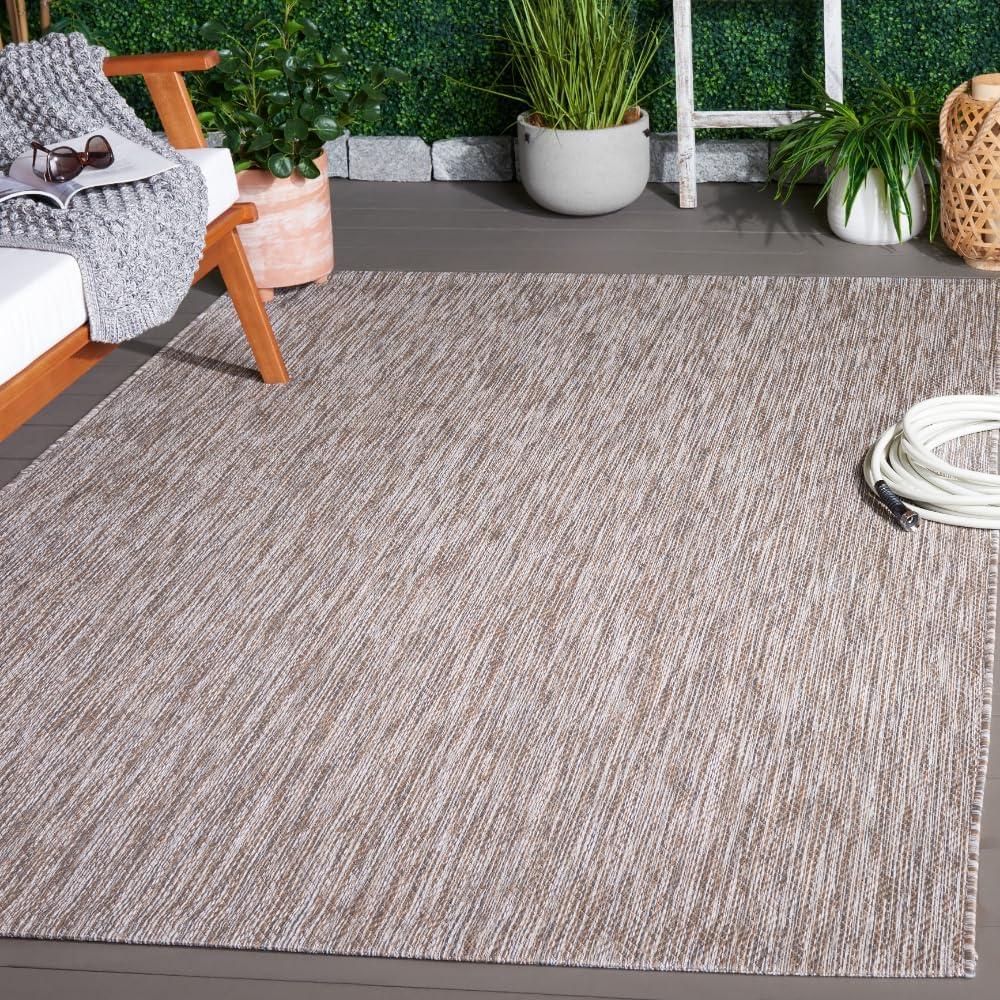 image:imageSAFAVIEH Washable Rug Outdoor Courtyard Collection 10 x 14 Grey NonShedding amp Easy Cleaning Ideal for Patio Backyard Mudroom CY852036811IvoryBeige Grey