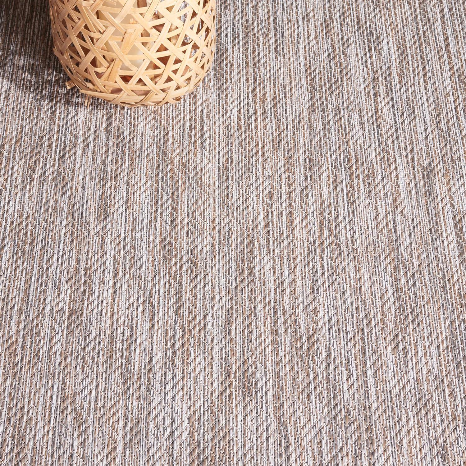 image:imageSAFAVIEH Washable Rug Outdoor Courtyard Collection 10 x 14 Grey NonShedding amp Easy Cleaning Ideal for Patio Backyard Mudroom CY852036811IvoryBeige Grey