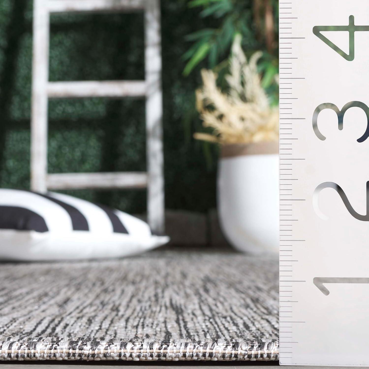 image:imageSAFAVIEH Washable Rug Outdoor Courtyard Collection 10 x 14 Grey NonShedding amp Easy Cleaning Ideal for Patio Backyard Mudroom CY852036811Light GreyDark Grey
