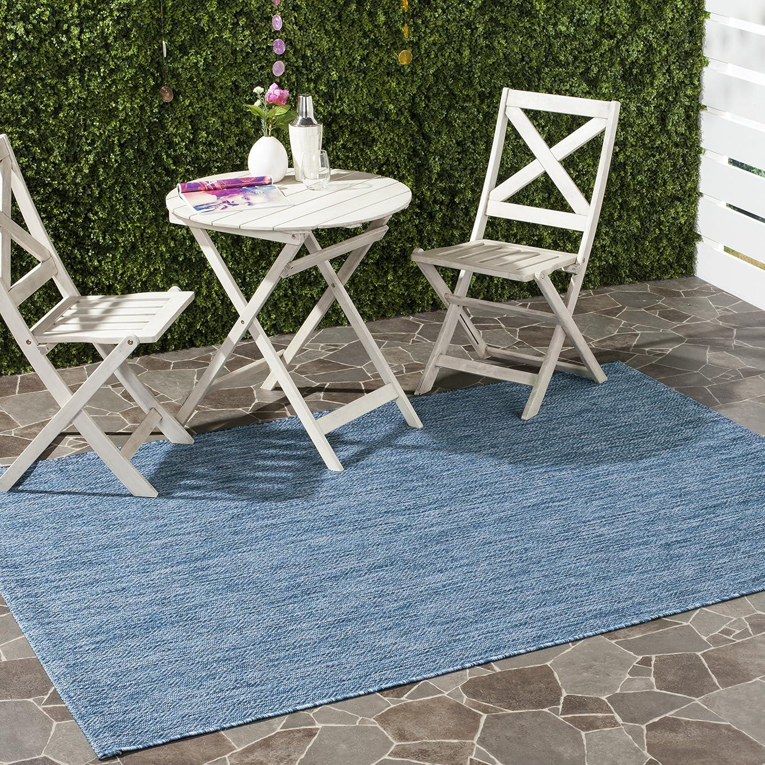 image:imageSAFAVIEH Washable Rug Outdoor Courtyard Collection 10 x 14 Grey NonShedding amp Easy Cleaning Ideal for Patio Backyard Mudroom CY852036811Navy
