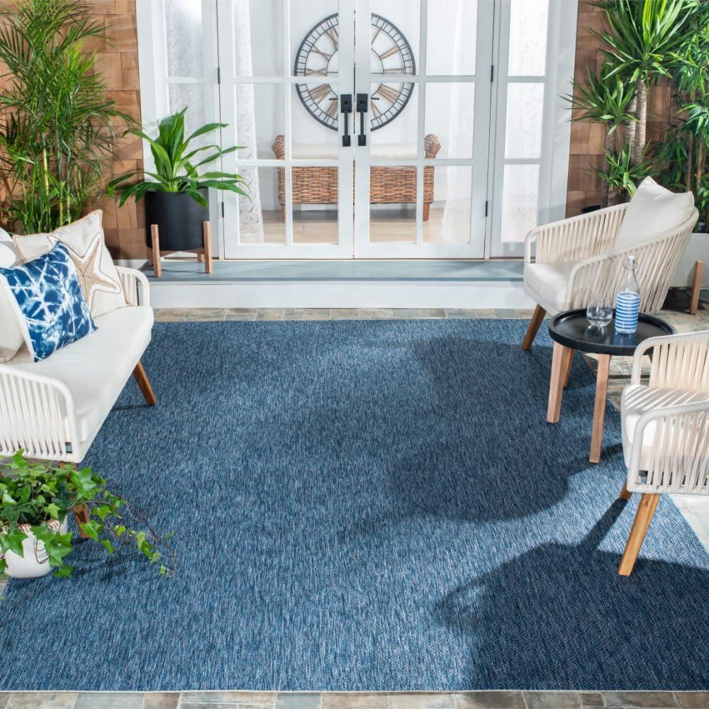 image:imageSAFAVIEH Washable Rug Outdoor Courtyard Collection 10 x 14 Grey NonShedding amp Easy Cleaning Ideal for Patio Backyard Mudroom CY852036811Navy