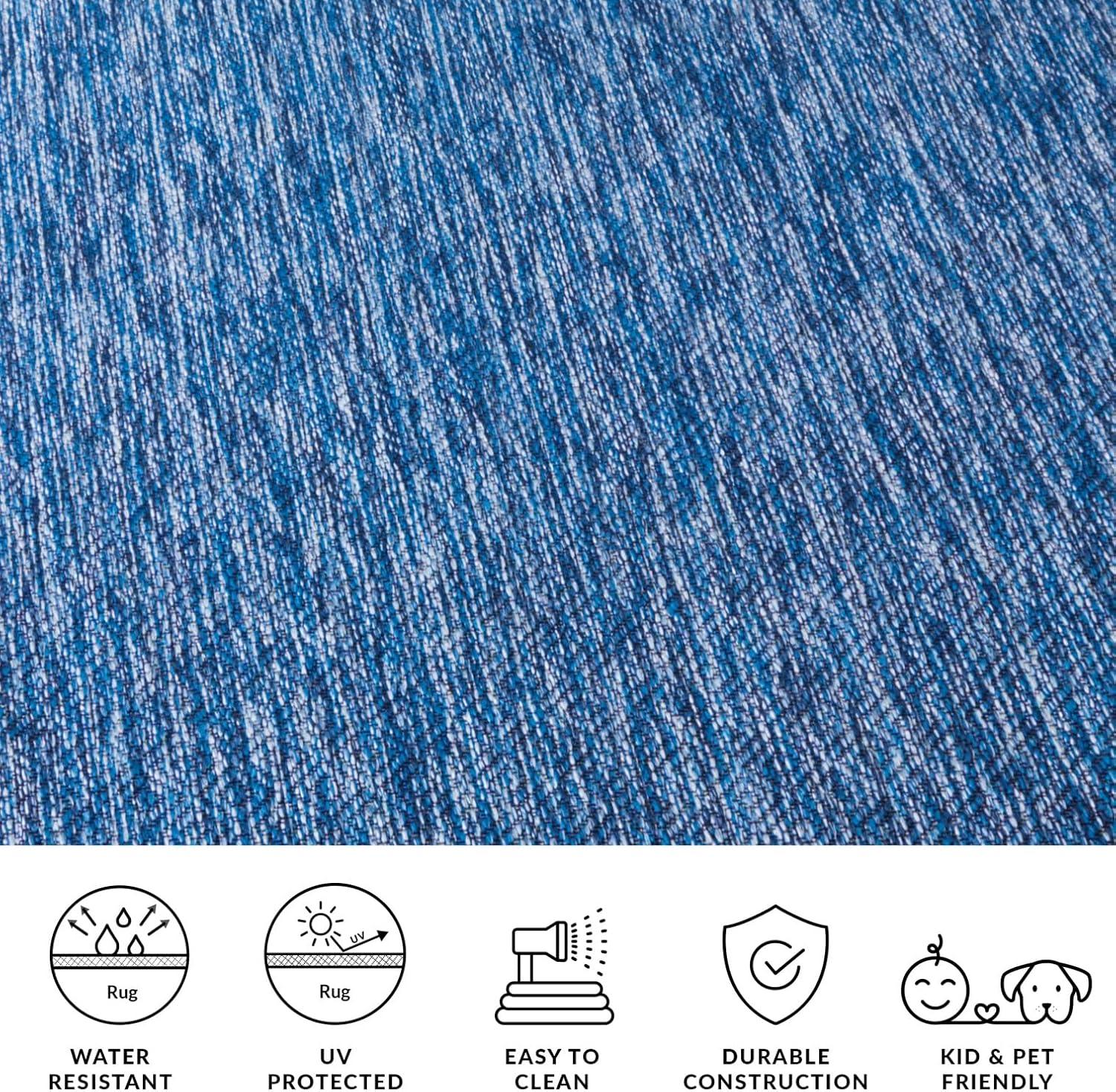 image:imageSAFAVIEH Washable Rug Outdoor Courtyard Collection 10 x 14 Grey NonShedding amp Easy Cleaning Ideal for Patio Backyard Mudroom CY852036811NavyNavy