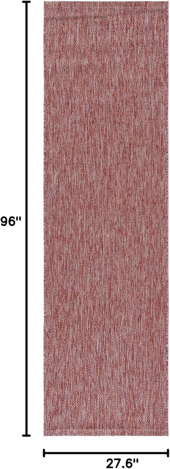 image:imageSAFAVIEH Washable Rug Outdoor Courtyard Collection 10 x 14 Grey NonShedding amp Easy Cleaning Ideal for Patio Backyard Mudroom CY852036811Red