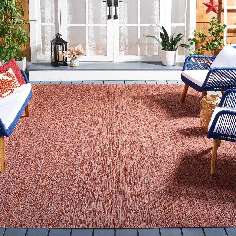 image:imageSAFAVIEH Washable Rug Outdoor Courtyard Collection 10 x 14 Grey NonShedding amp Easy Cleaning Ideal for Patio Backyard Mudroom CY852036811Red