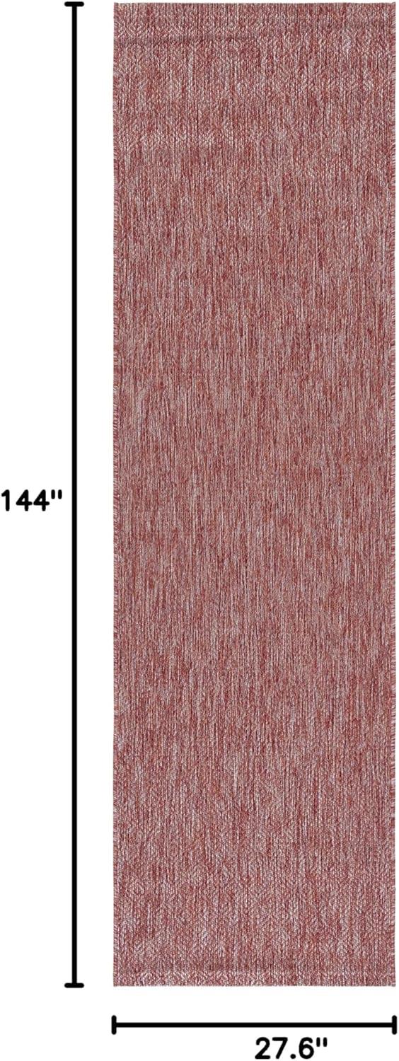 image:imageSAFAVIEH Washable Rug Outdoor Courtyard Collection 10 x 14 Grey NonShedding amp Easy Cleaning Ideal for Patio Backyard Mudroom CY852036811Red