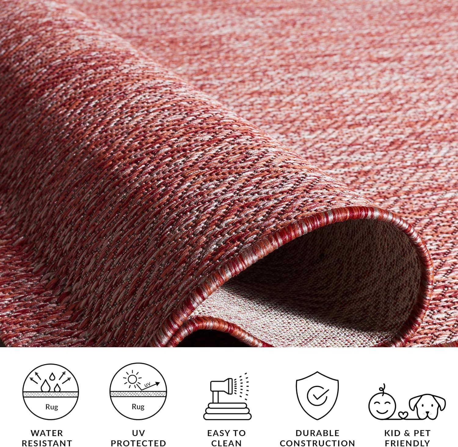 image:imageSAFAVIEH Washable Rug Outdoor Courtyard Collection 10 x 14 Grey NonShedding amp Easy Cleaning Ideal for Patio Backyard Mudroom CY852036811Red