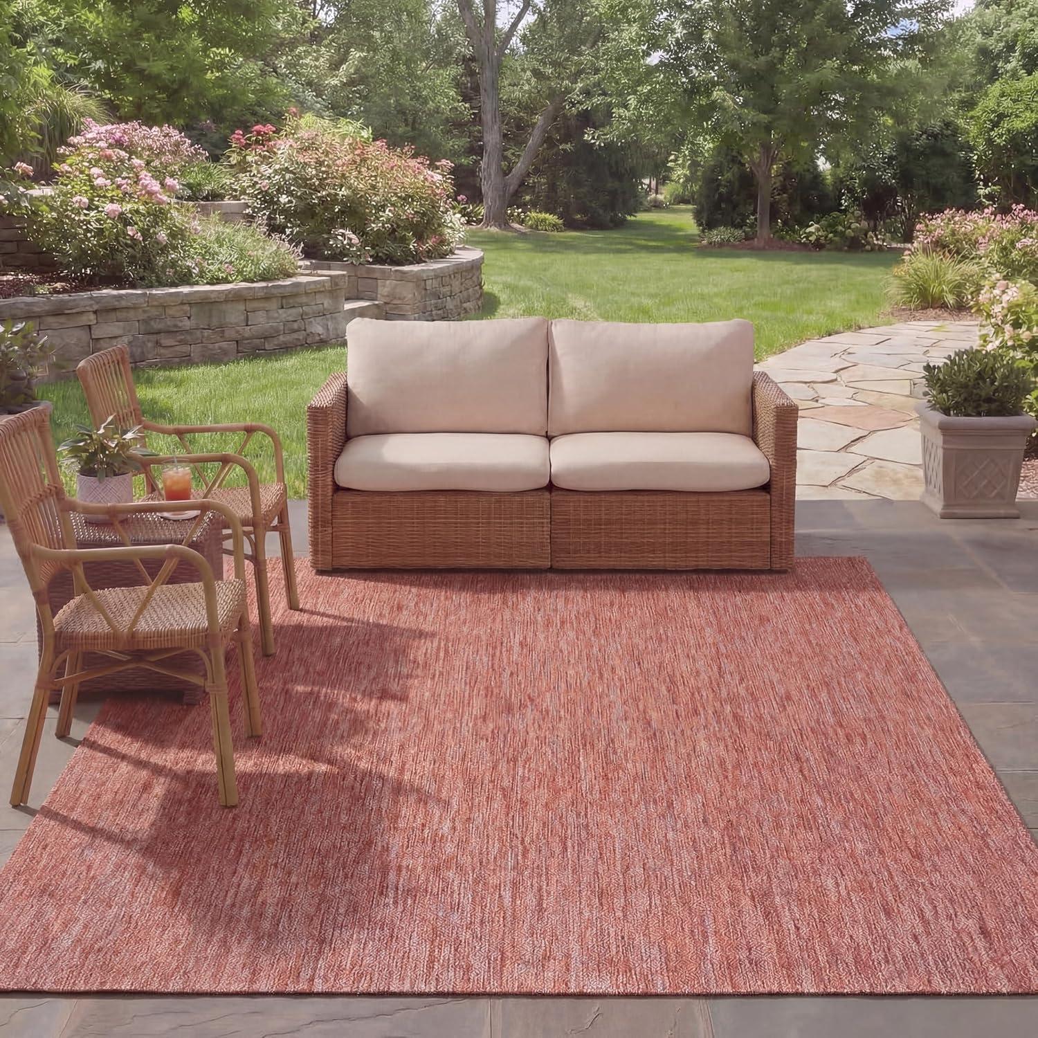 image:imageSAFAVIEH Washable Rug Outdoor Courtyard Collection 10 x 14 Grey NonShedding amp Easy Cleaning Ideal for Patio Backyard Mudroom CY852036811Red