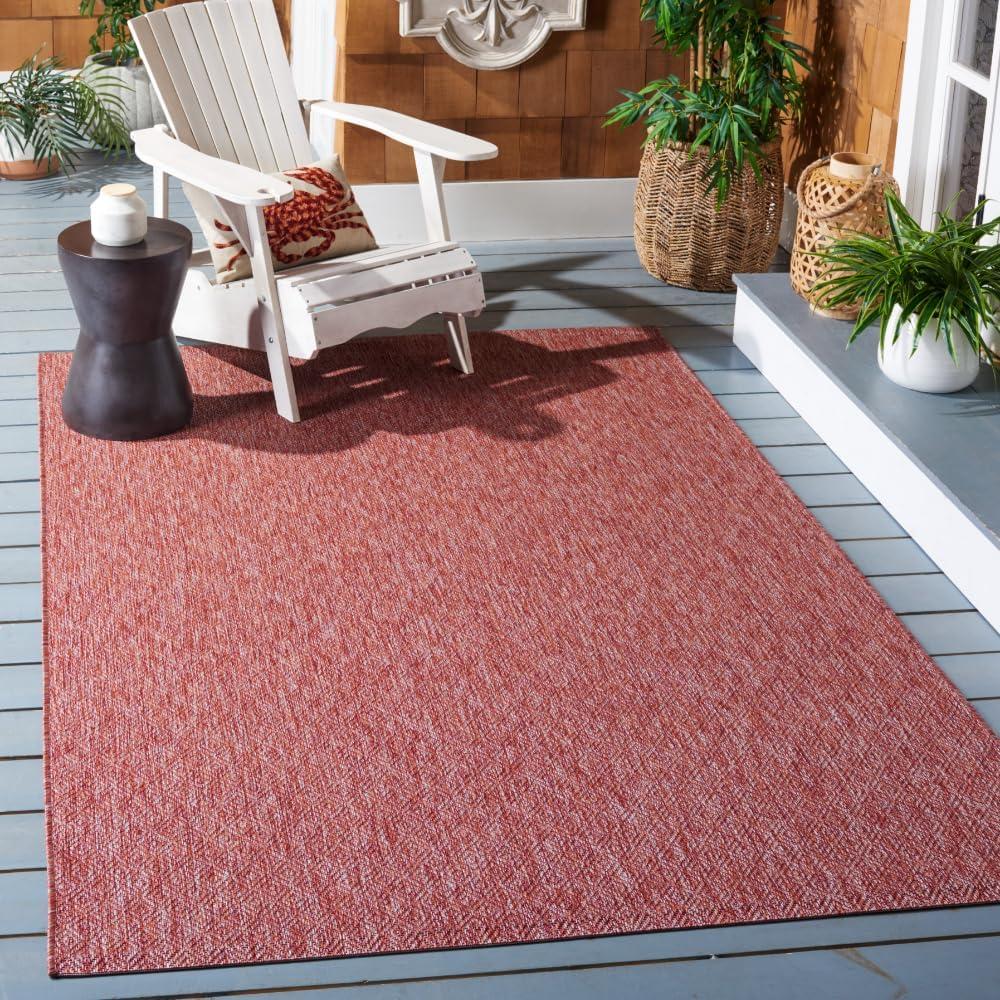 image:imageSAFAVIEH Washable Rug Outdoor Courtyard Collection 10 x 14 Grey NonShedding amp Easy Cleaning Ideal for Patio Backyard Mudroom CY852036811Red