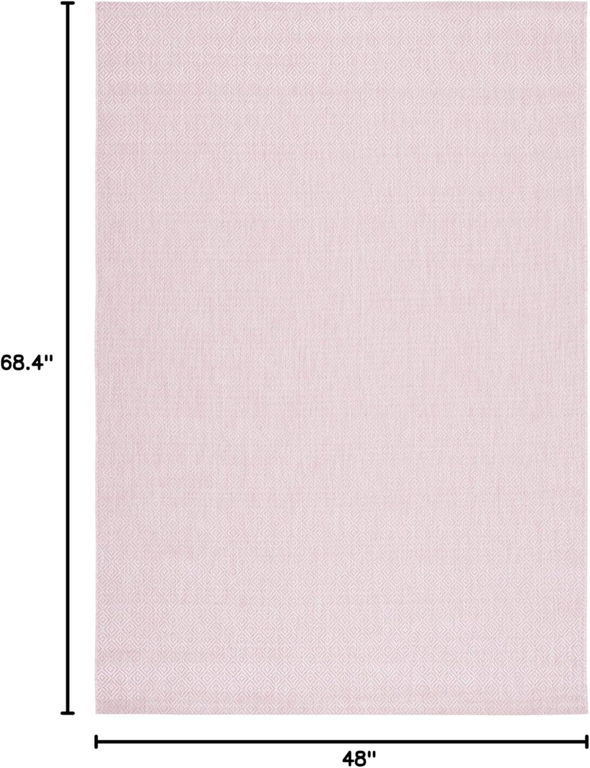 image:imageSAFAVIEH Washable Rug Outdoor Courtyard Collection 10 x 14 Grey NonShedding amp Easy Cleaning Ideal for Patio Backyard Mudroom CY852036811Soft Pink
