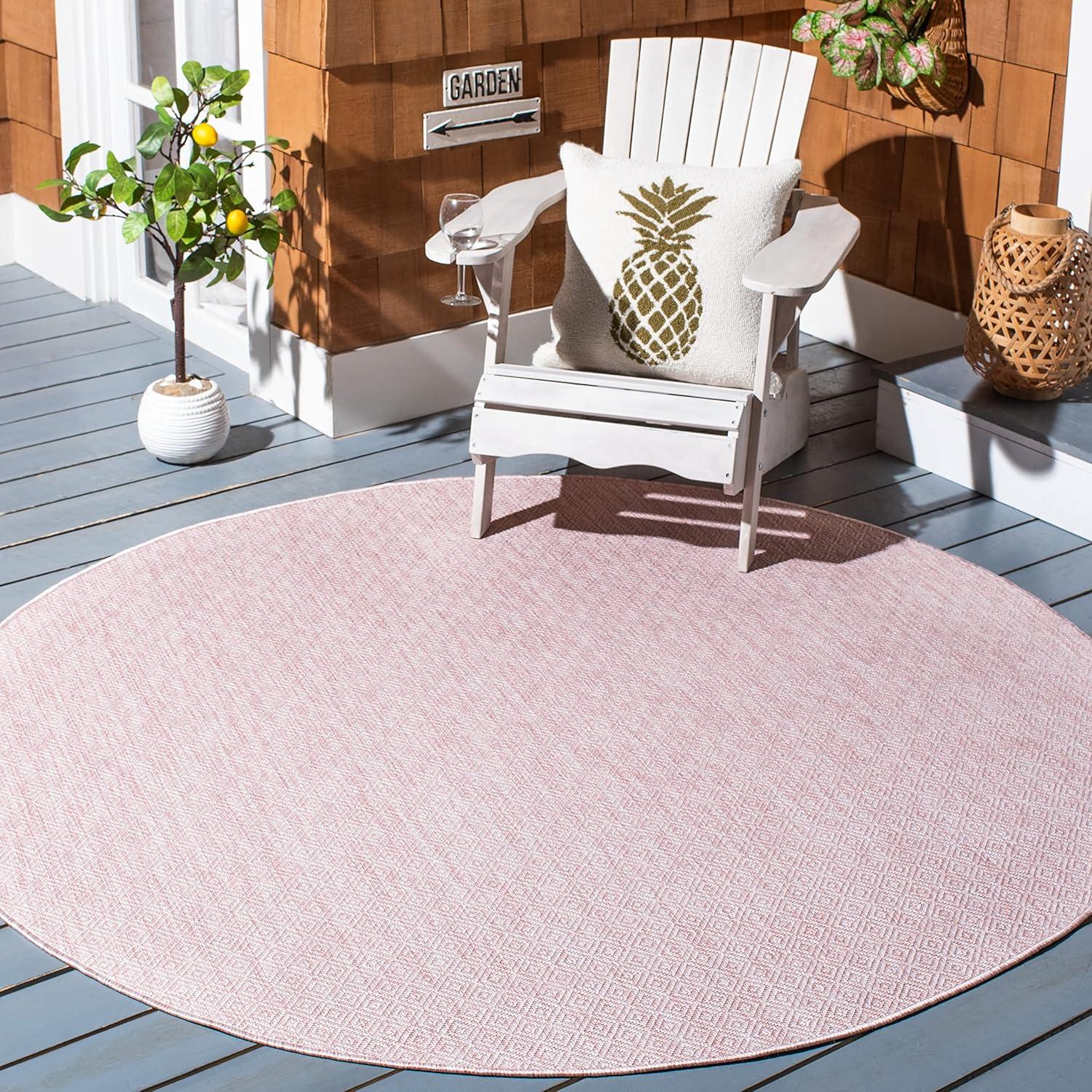 image:imageSAFAVIEH Washable Rug Outdoor Courtyard Collection 10 x 14 Grey NonShedding amp Easy Cleaning Ideal for Patio Backyard Mudroom CY852036811Soft Pink