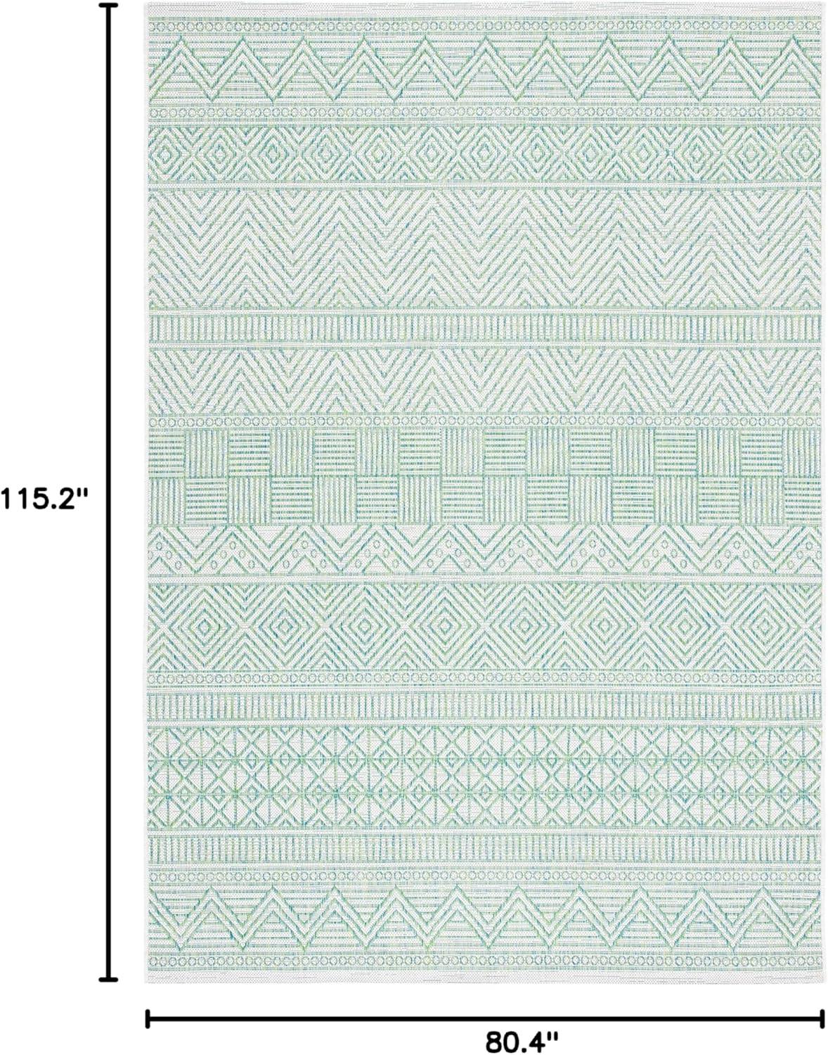 image:imageSAFAVIEH Washable Rug Outdoor Courtyard Collection 53 x 77 Black amp Grey NonShedding amp Easy Cleaning Ideal for Patio Backyard Mudroom CY819637612BeigeGreen
