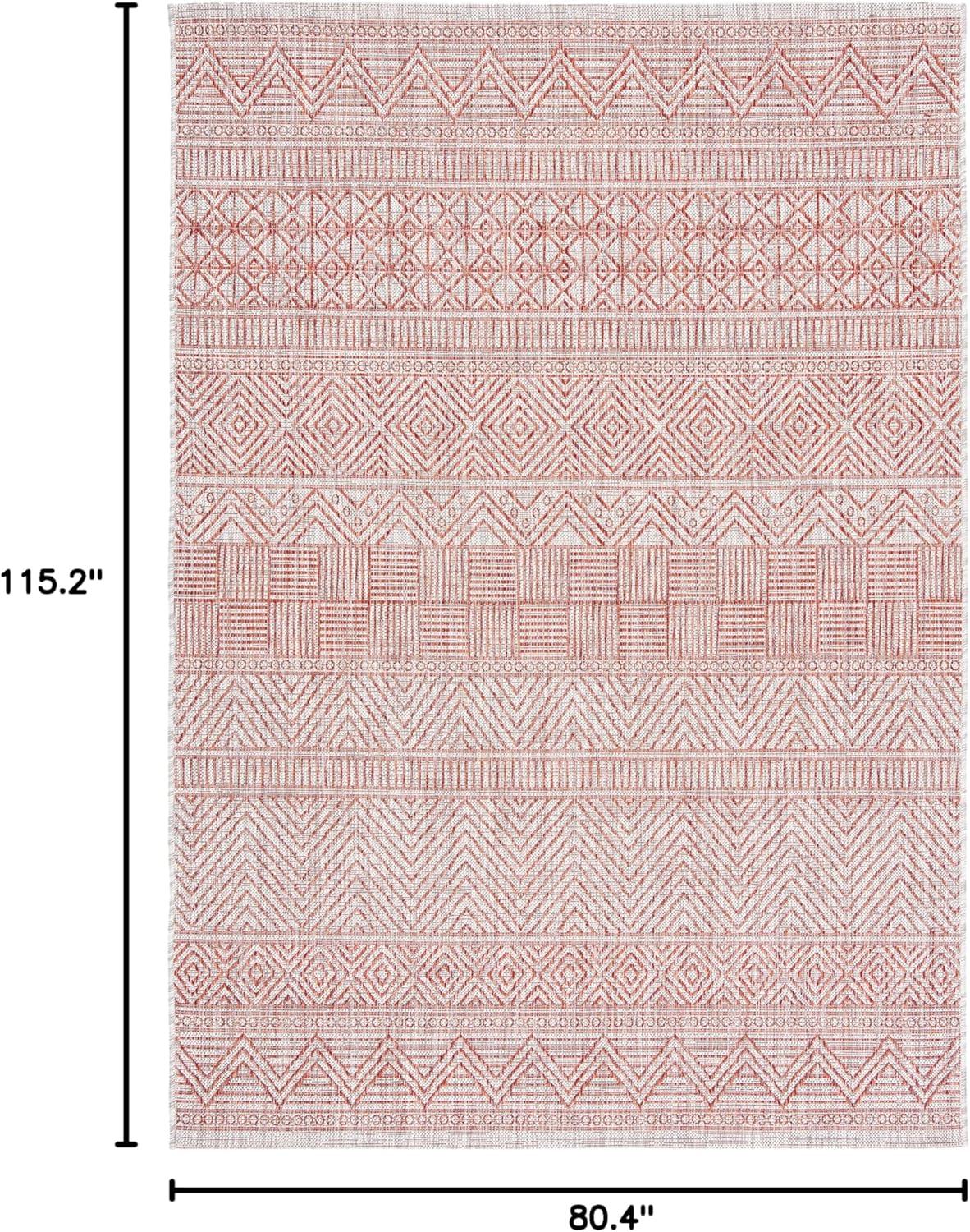 image:imageSAFAVIEH Washable Rug Outdoor Courtyard Collection 53 x 77 Black amp Grey NonShedding amp Easy Cleaning Ideal for Patio Backyard Mudroom CY819637612BeigeRust