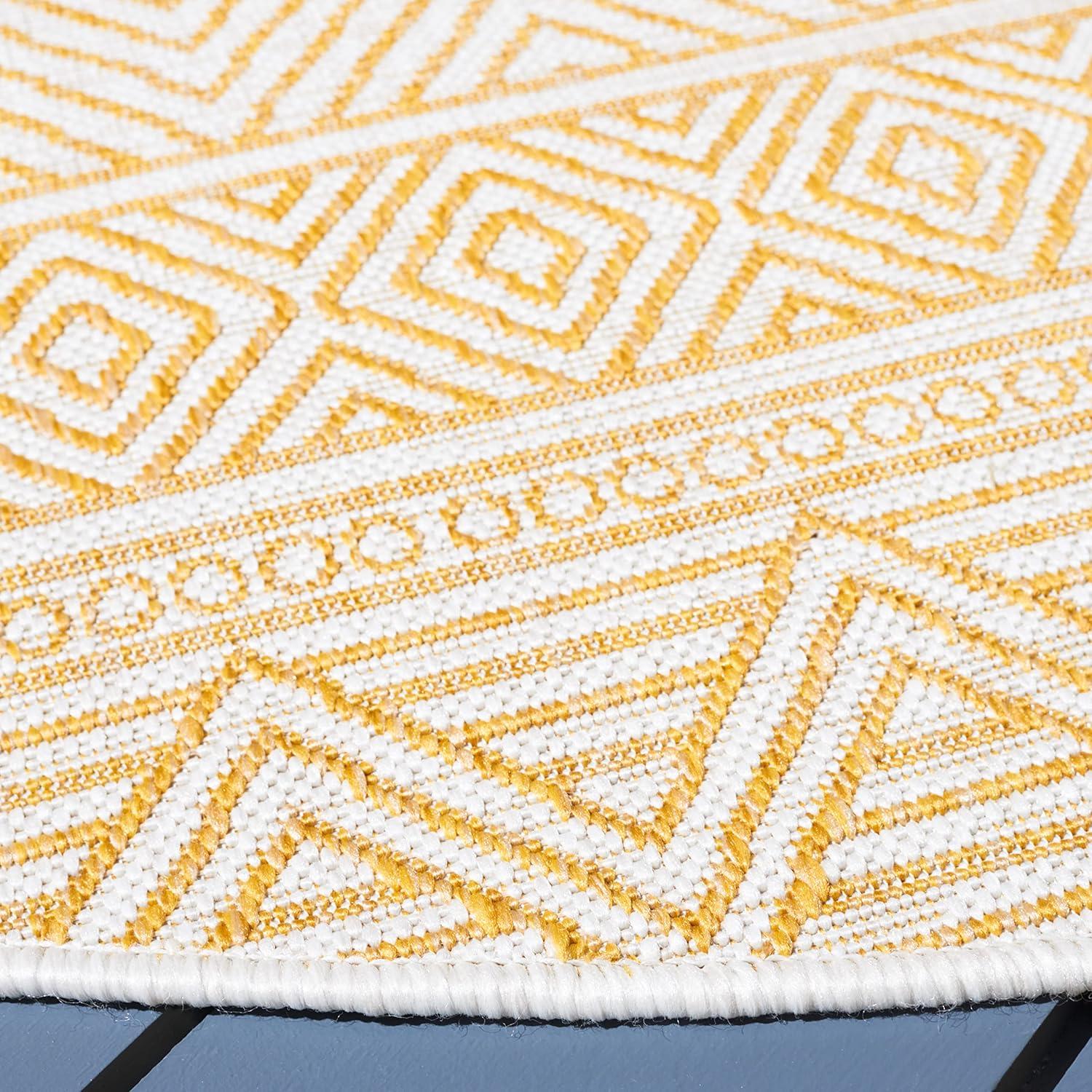 image:imageSAFAVIEH Washable Rug Outdoor Courtyard Collection 53 x 77 Black amp Grey NonShedding amp Easy Cleaning Ideal for Patio Backyard Mudroom CY819637612BeigeGold
