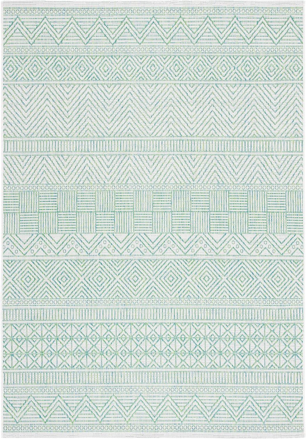 image:imageSAFAVIEH Washable Rug Outdoor Courtyard Collection 53 x 77 Black amp Grey NonShedding amp Easy Cleaning Ideal for Patio Backyard Mudroom CY819637612BeigeGreen