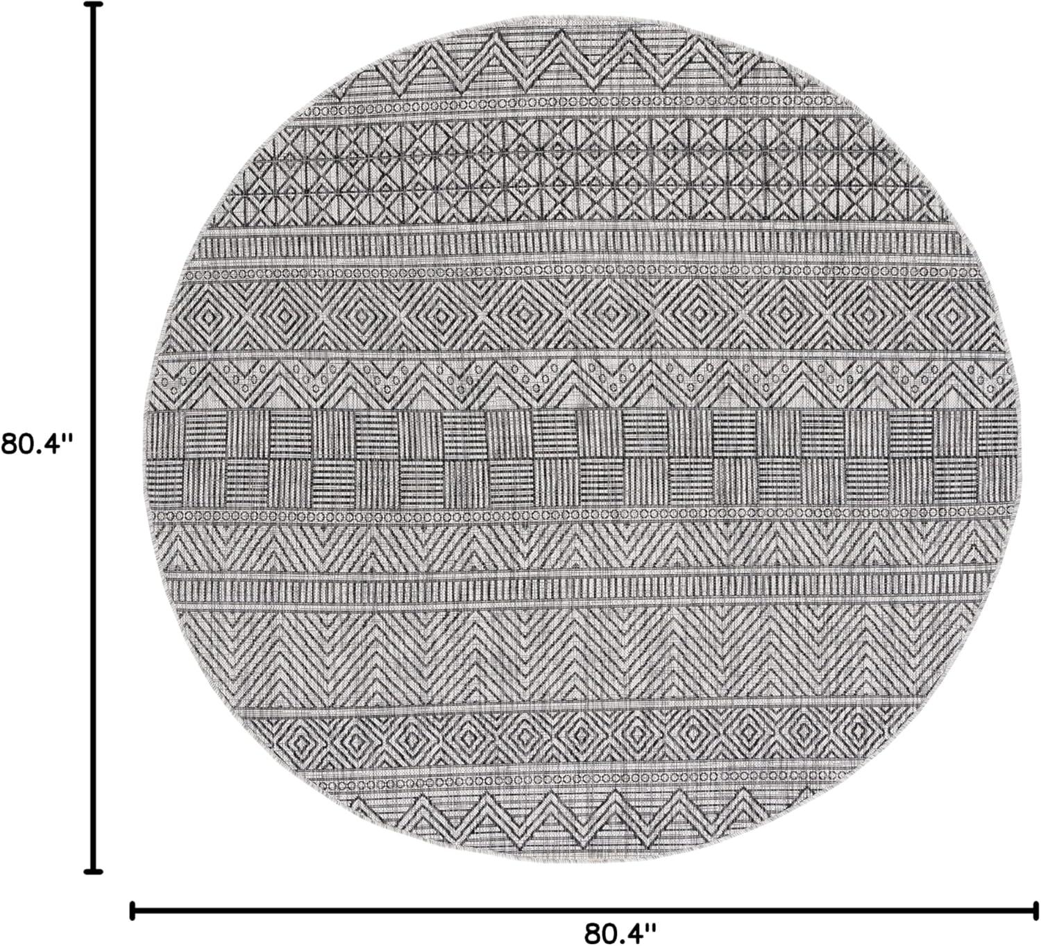 image:imageSAFAVIEH Washable Rug Outdoor Courtyard Collection 53 x 77 Black amp Grey NonShedding amp Easy Cleaning Ideal for Patio Backyard Mudroom CY819637612BlackGrey