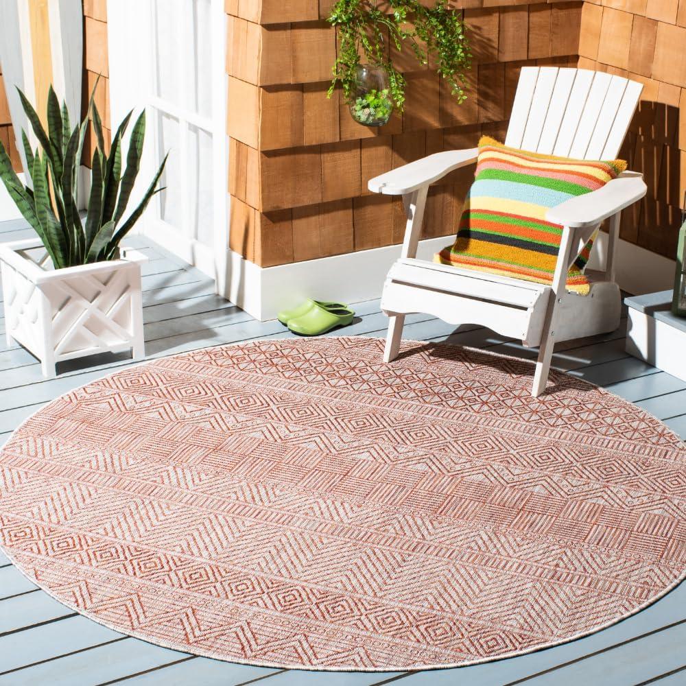 image:imageSAFAVIEH Washable Rug Outdoor Courtyard Collection 53 x 77 Black amp Grey NonShedding amp Easy Cleaning Ideal for Patio Backyard Mudroom CY819637612BeigeRust