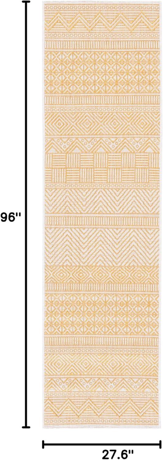 image:imageSAFAVIEH Washable Rug Outdoor Courtyard Collection 53 x 77 Black amp Grey NonShedding amp Easy Cleaning Ideal for Patio Backyard Mudroom CY819637612BeigeGold