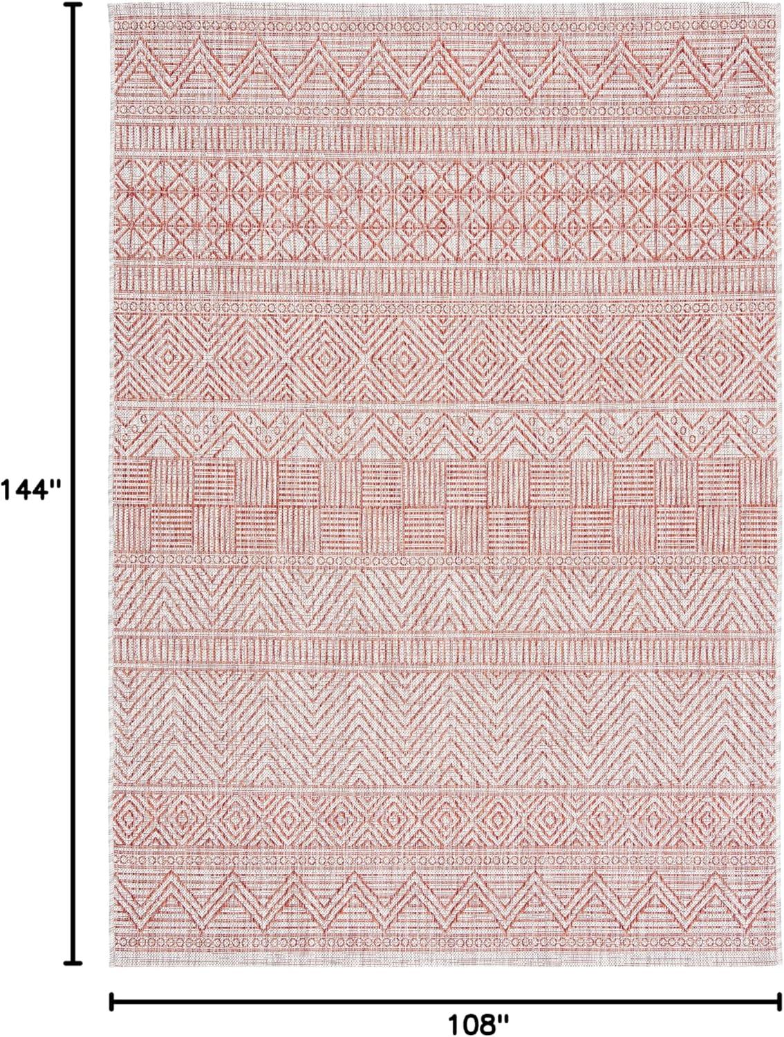 image:imageSAFAVIEH Washable Rug Outdoor Courtyard Collection 53 x 77 Black amp Grey NonShedding amp Easy Cleaning Ideal for Patio Backyard Mudroom CY819637612BeigeRust