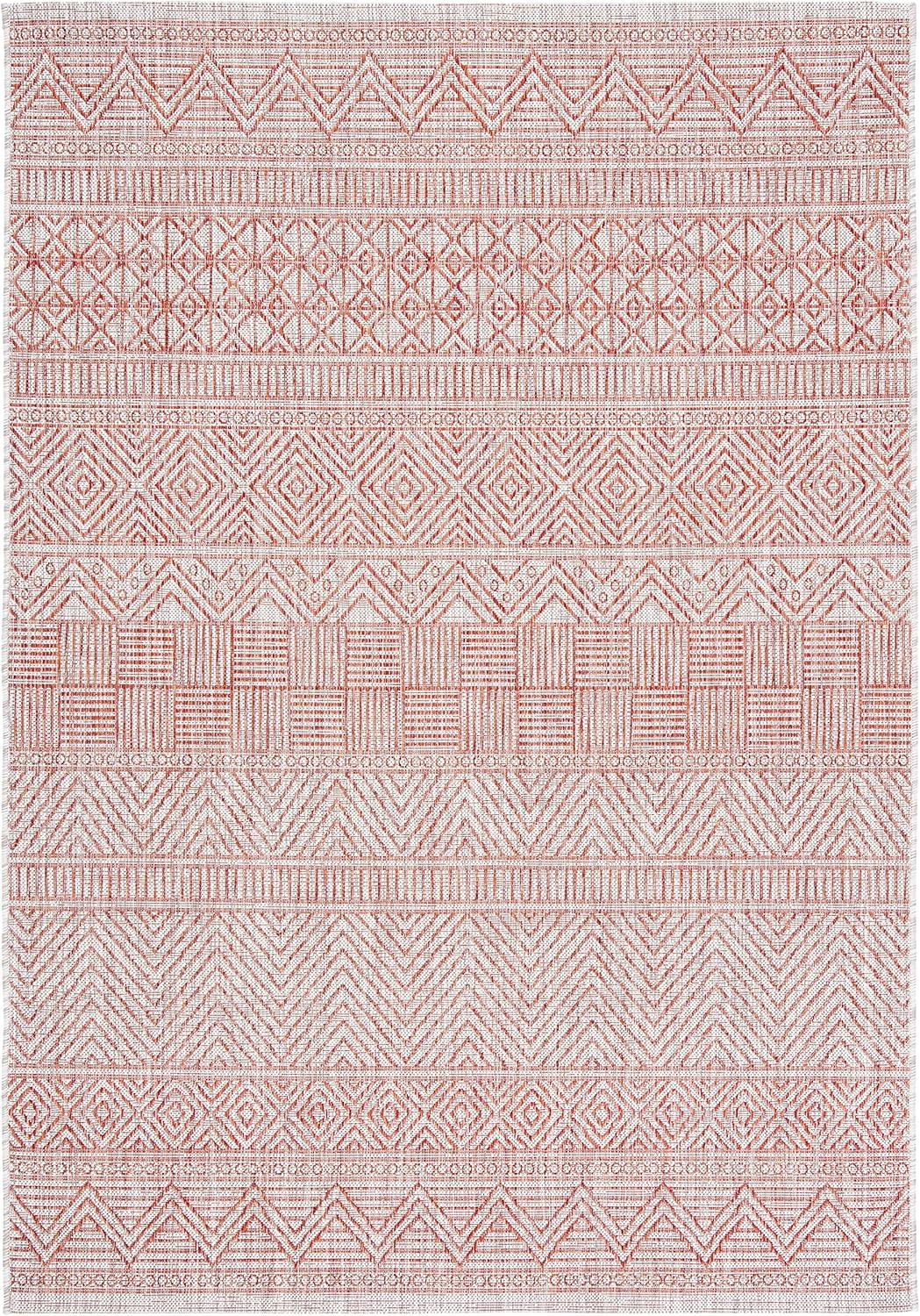 image:imageSAFAVIEH Washable Rug Outdoor Courtyard Collection 53 x 77 Black amp Grey NonShedding amp Easy Cleaning Ideal for Patio Backyard Mudroom CY819637612BeigeRust