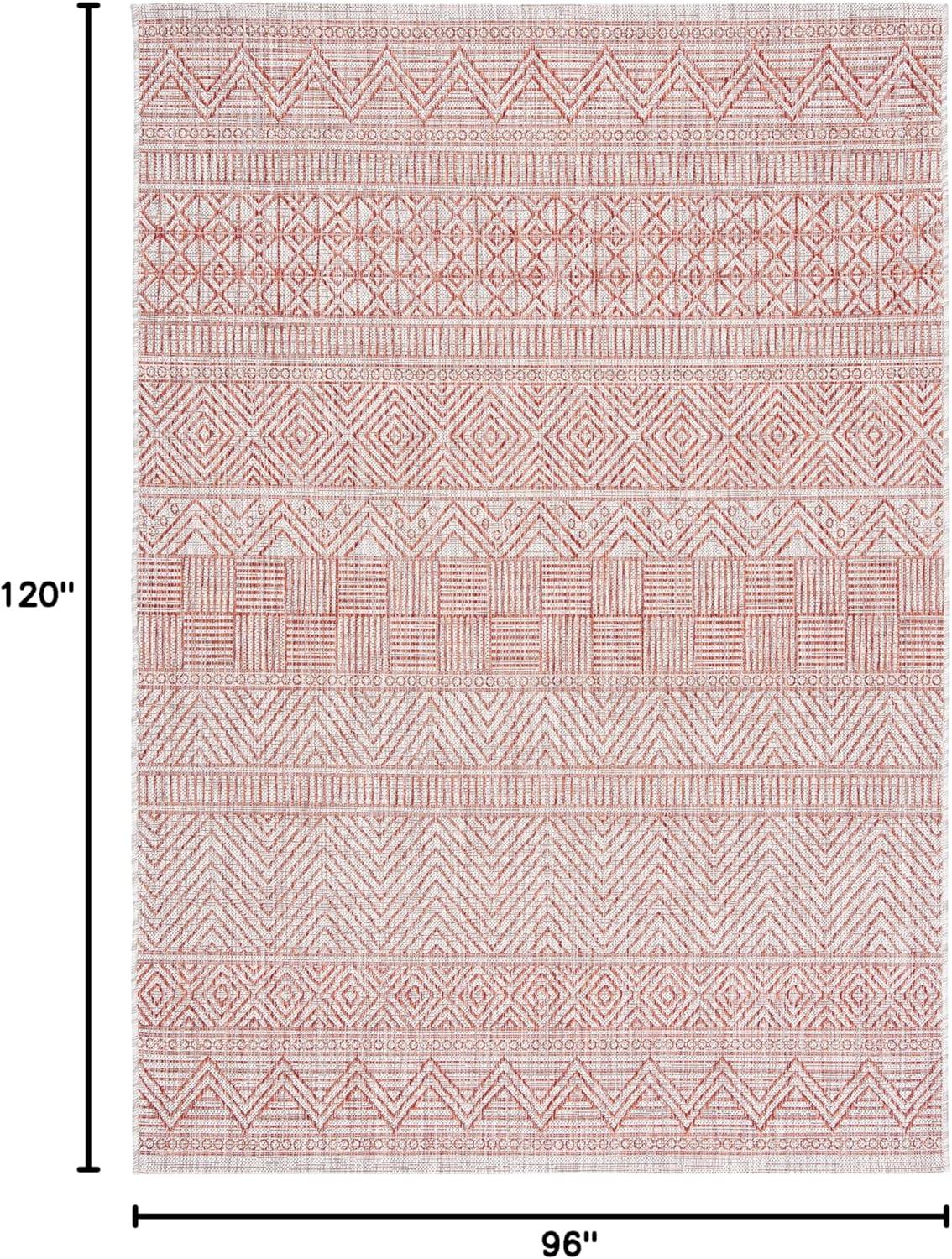 image:imageSAFAVIEH Washable Rug Outdoor Courtyard Collection 53 x 77 Black amp Grey NonShedding amp Easy Cleaning Ideal for Patio Backyard Mudroom CY819637612BeigeRust