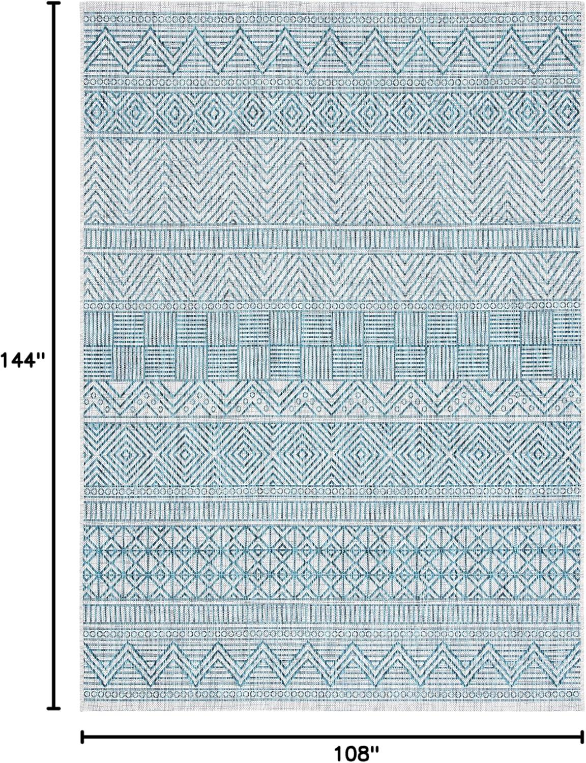 image:imageSAFAVIEH Washable Rug Outdoor Courtyard Collection 53 x 77 Black amp Grey NonShedding amp Easy Cleaning Ideal for Patio Backyard Mudroom CY819637612GreyTeal