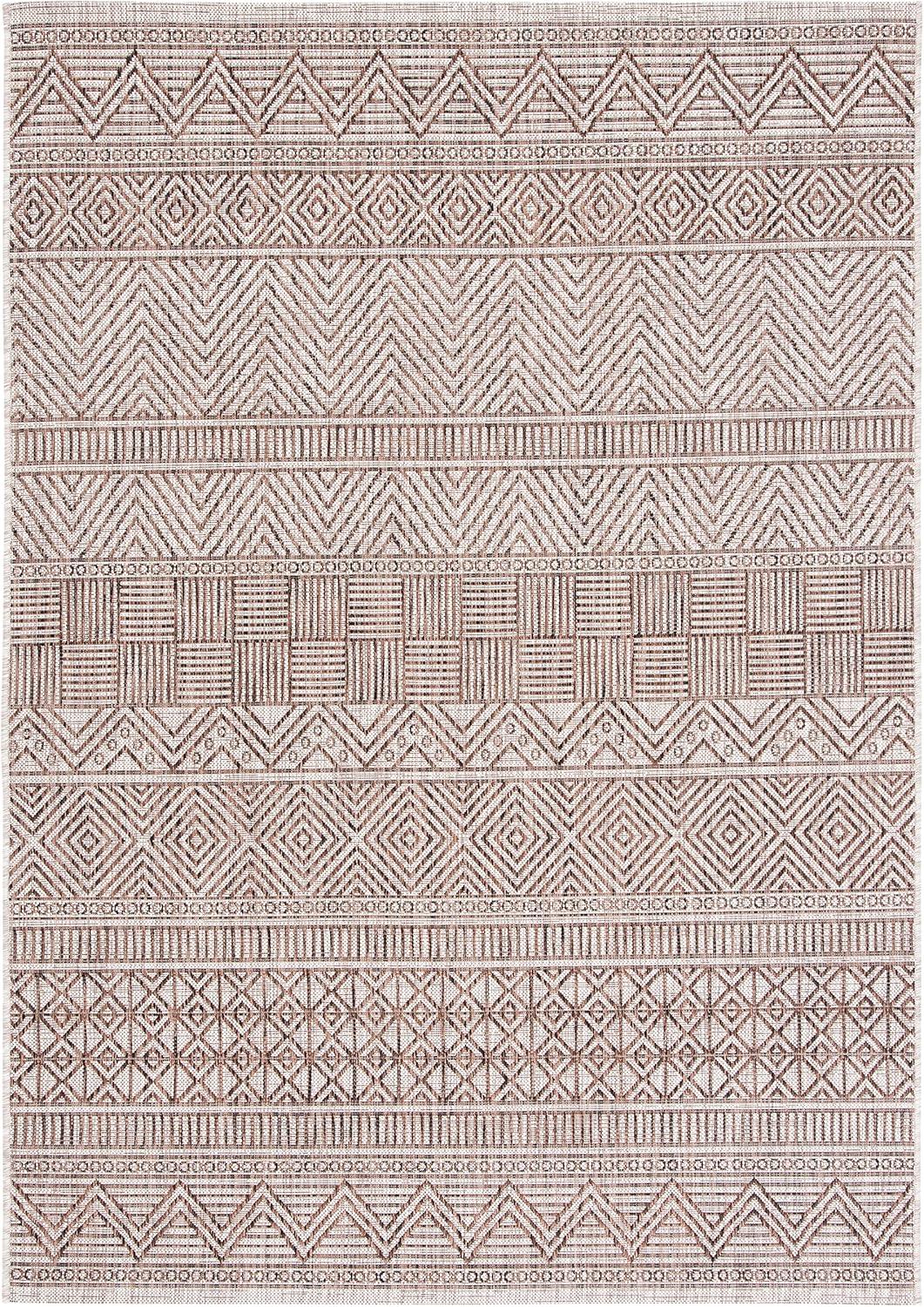image:imageSAFAVIEH Washable Rug Outdoor Courtyard Collection 53 x 77 Black amp Grey NonShedding amp Easy Cleaning Ideal for Patio Backyard Mudroom CY819637612GreyBrown