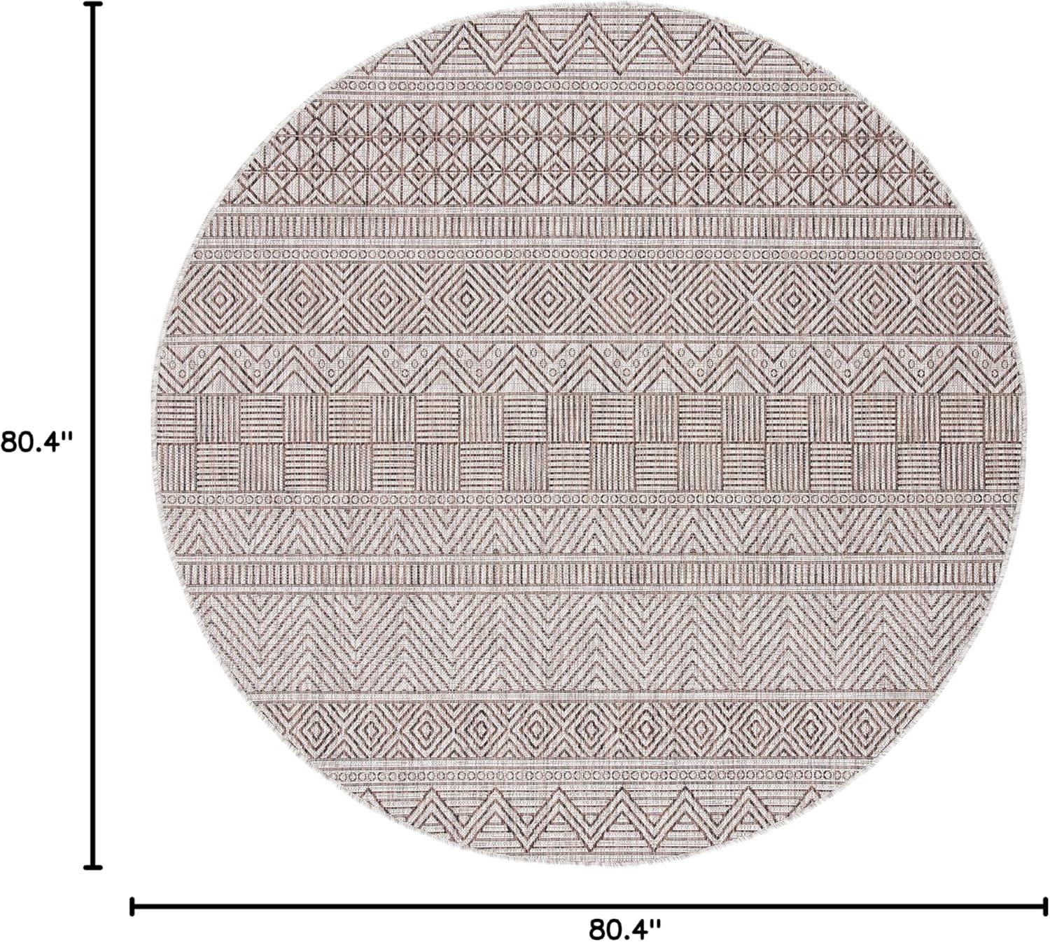 image:imageSAFAVIEH Washable Rug Outdoor Courtyard Collection 53 x 77 Black amp Grey NonShedding amp Easy Cleaning Ideal for Patio Backyard Mudroom CY819637612GreyBrown