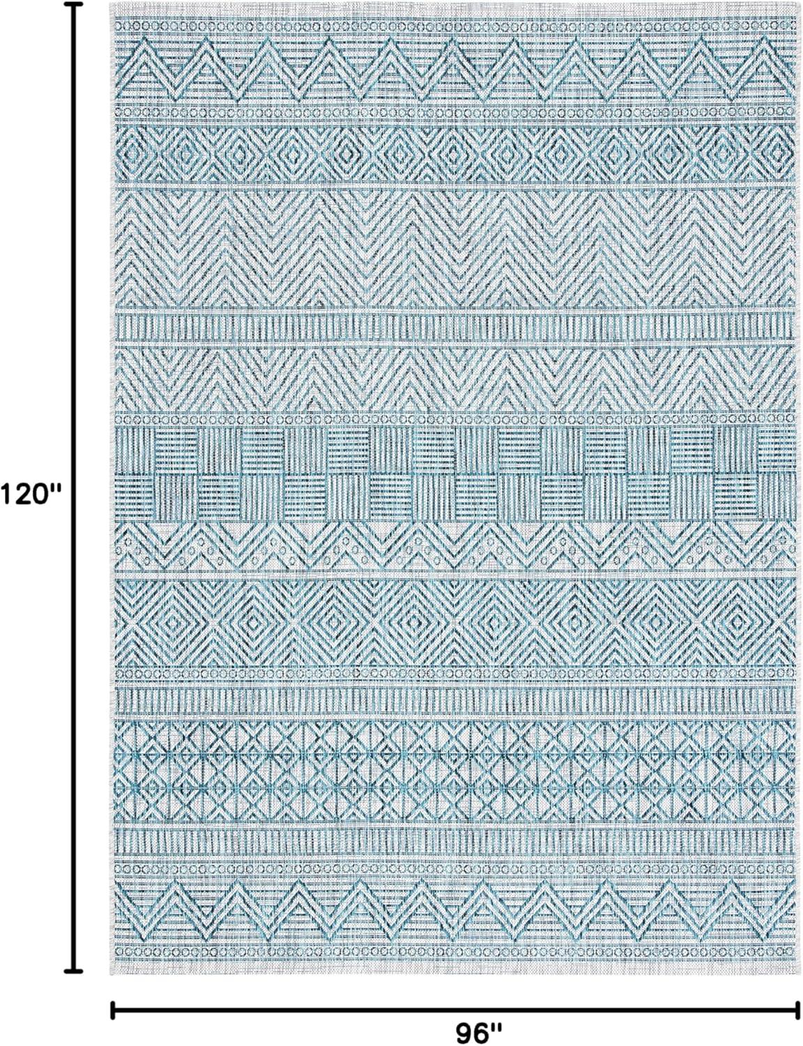 image:imageSAFAVIEH Washable Rug Outdoor Courtyard Collection 53 x 77 Black amp Grey NonShedding amp Easy Cleaning Ideal for Patio Backyard Mudroom CY819637612GreyTeal