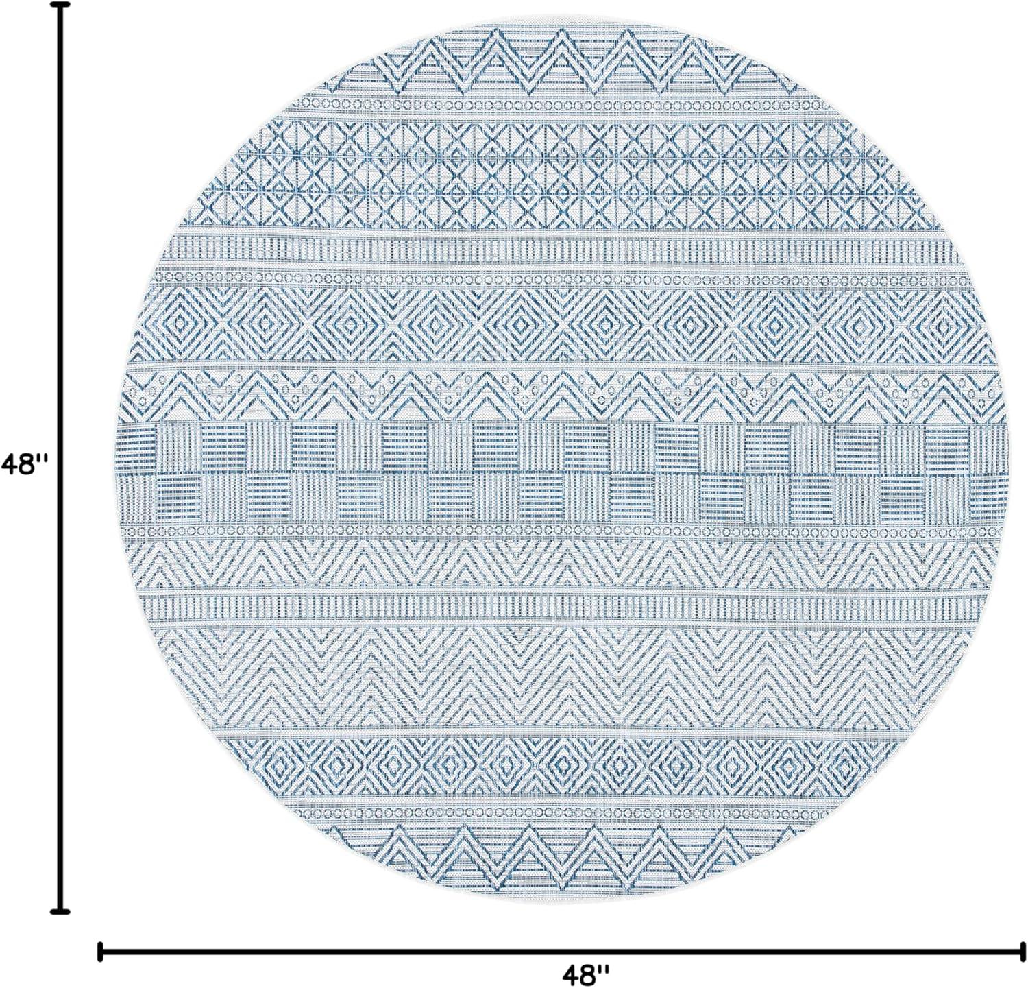 image:imageSAFAVIEH Washable Rug Outdoor Courtyard Collection 53 x 77 Black amp Grey NonShedding amp Easy Cleaning Ideal for Patio Backyard Mudroom CY819637612IvoryNavy