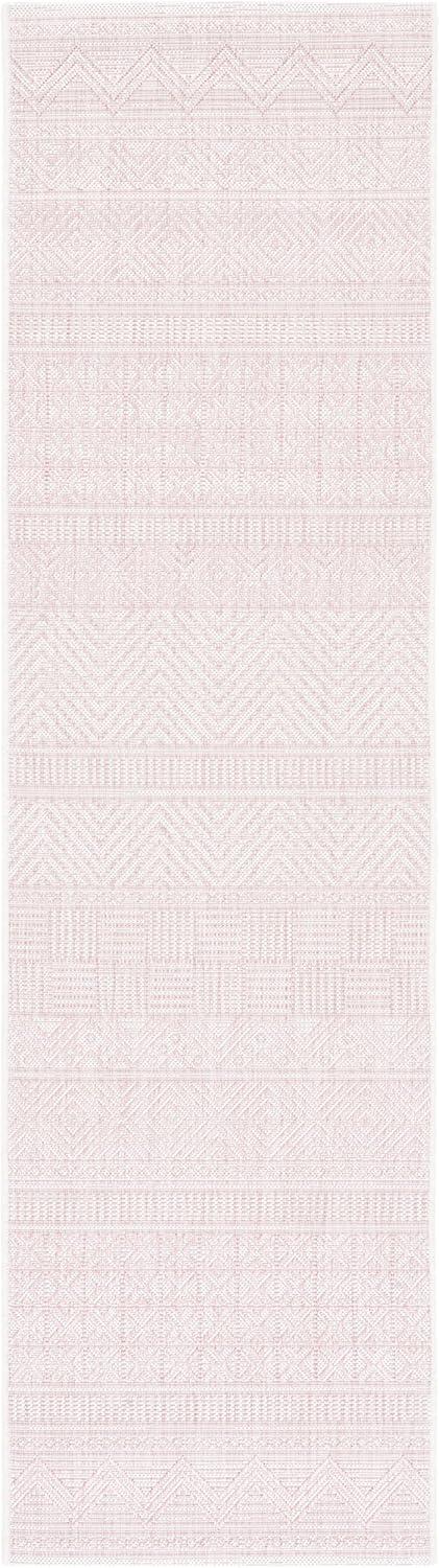 image:imageSAFAVIEH Washable Rug Outdoor Courtyard Collection 53 x 77 Black amp Grey NonShedding amp Easy Cleaning Ideal for Patio Backyard Mudroom CY819637612IvoryPink