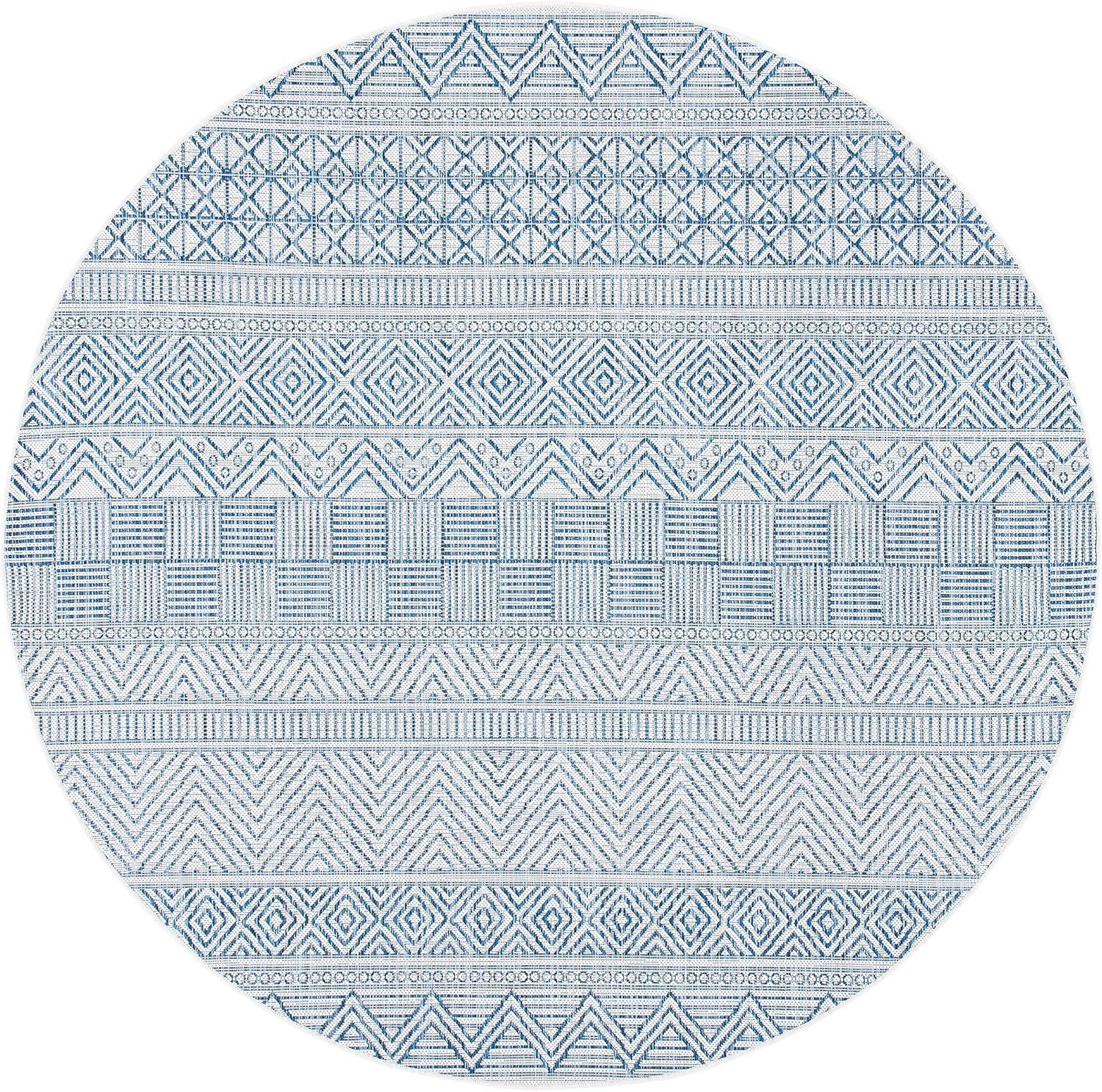 image:imageSAFAVIEH Washable Rug Outdoor Courtyard Collection 53 x 77 Black amp Grey NonShedding amp Easy Cleaning Ideal for Patio Backyard Mudroom CY819637612IvoryNavy