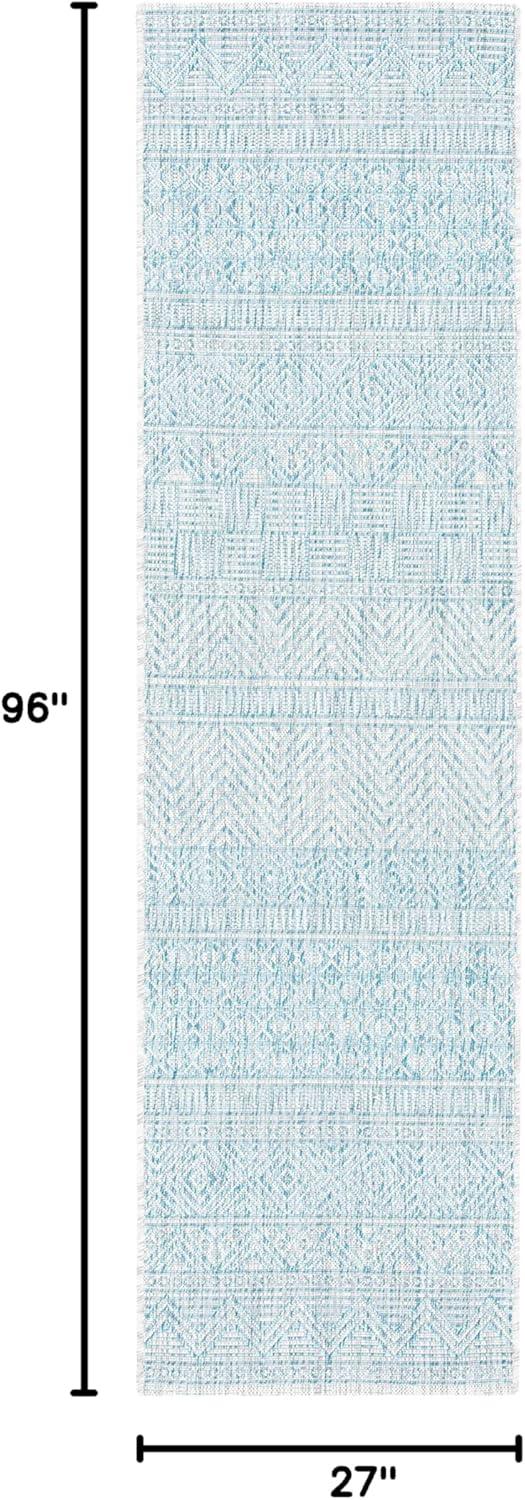 image:imageSAFAVIEH Washable Rug Outdoor Courtyard Collection 53 x 77 Black amp Grey NonShedding amp Easy Cleaning Ideal for Patio Backyard Mudroom CY819637612Light GreyAqua