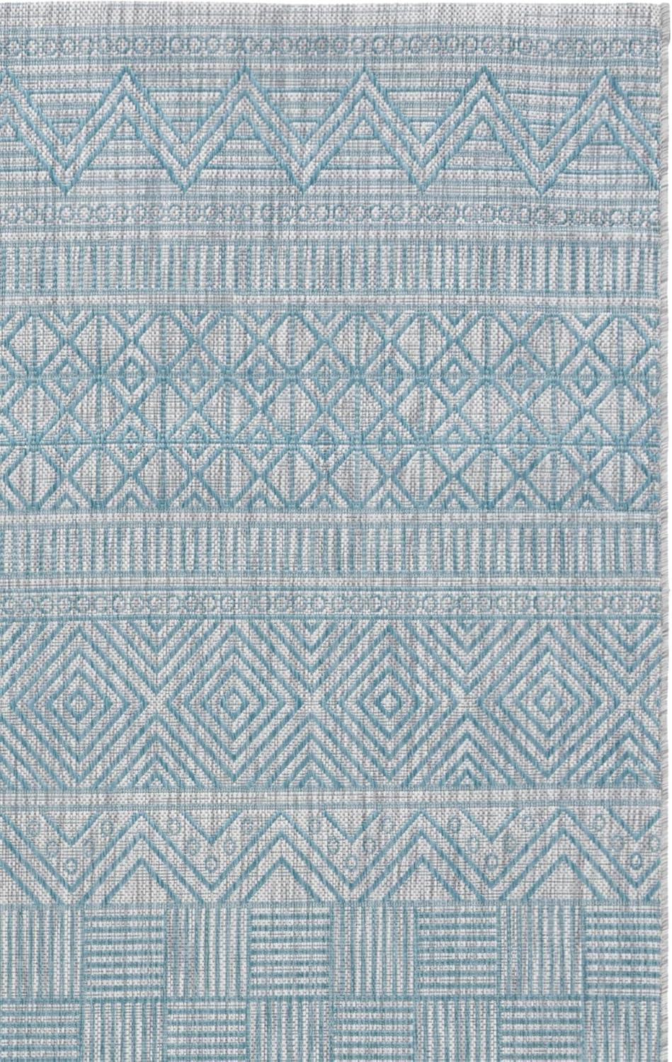 image:imageSAFAVIEH Washable Rug Outdoor Courtyard Collection 53 x 77 Black amp Grey NonShedding amp Easy Cleaning Ideal for Patio Backyard Mudroom CY819637612Light GreyAqua