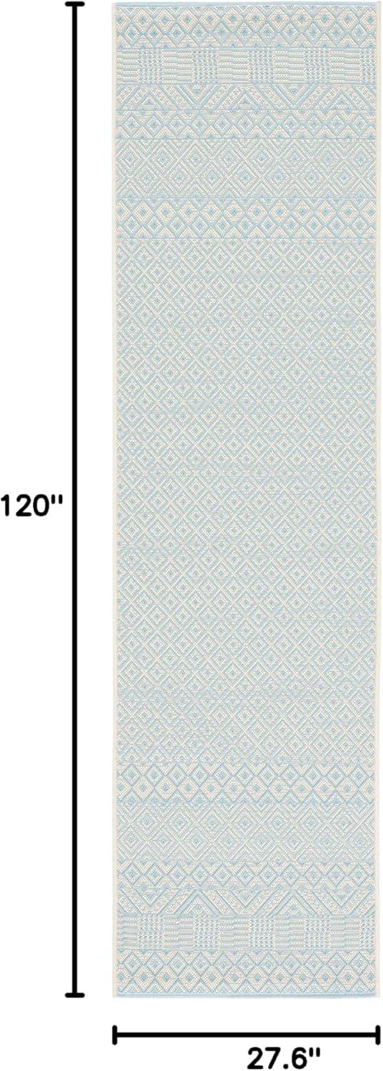 image:imageSAFAVIEH Washable Rug Outdoor Courtyard Collection 8 x 10 Beige amp Red NonShedding amp Easy Cleaning Ideal for Patio Backyard Mudroom DIning Space CY623523812BeigeAqua