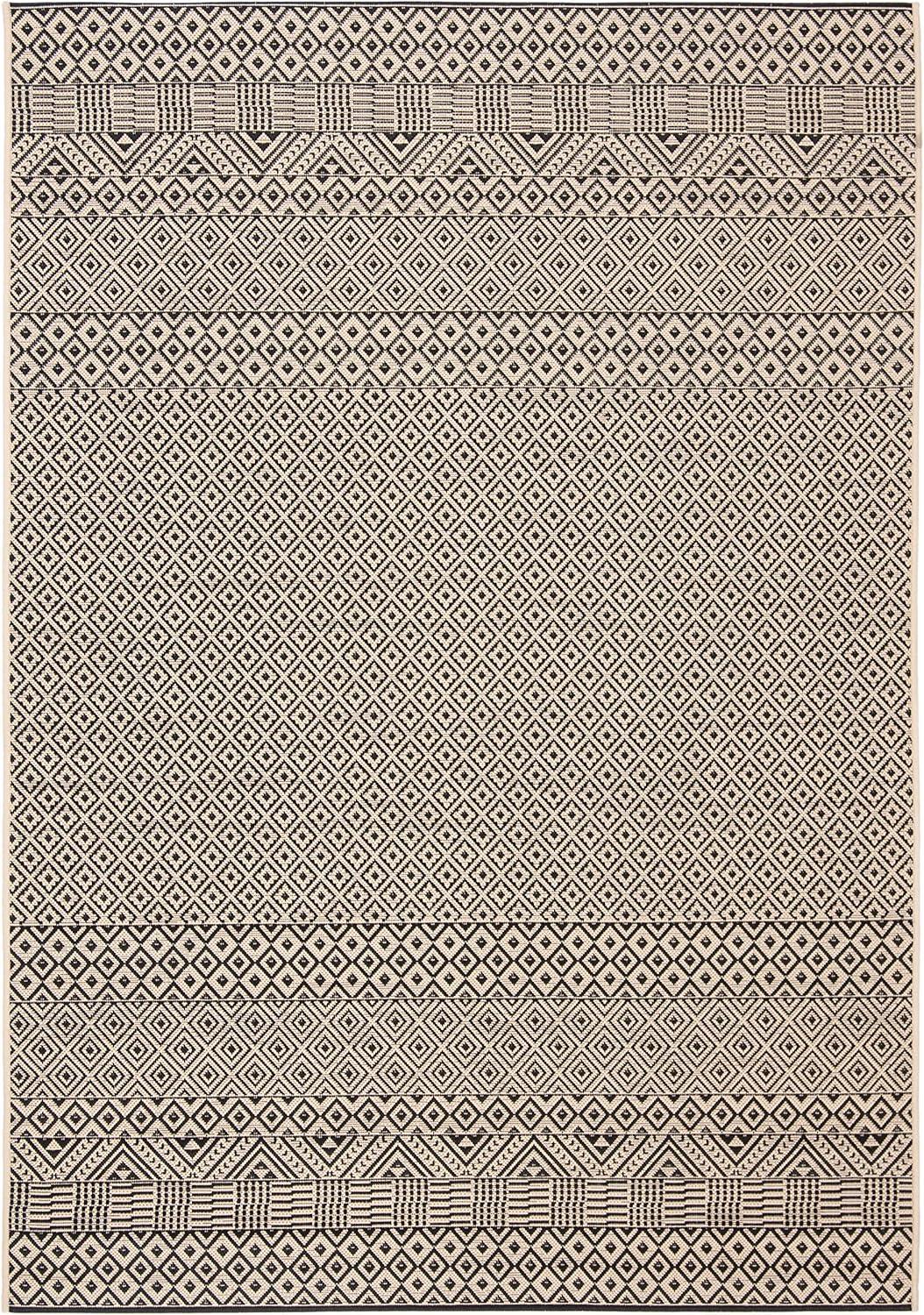 image:imageSAFAVIEH Washable Rug Outdoor Courtyard Collection 8 x 10 Beige amp Red NonShedding amp Easy Cleaning Ideal for Patio Backyard Mudroom DIning Space CY623523812BeigeBlack