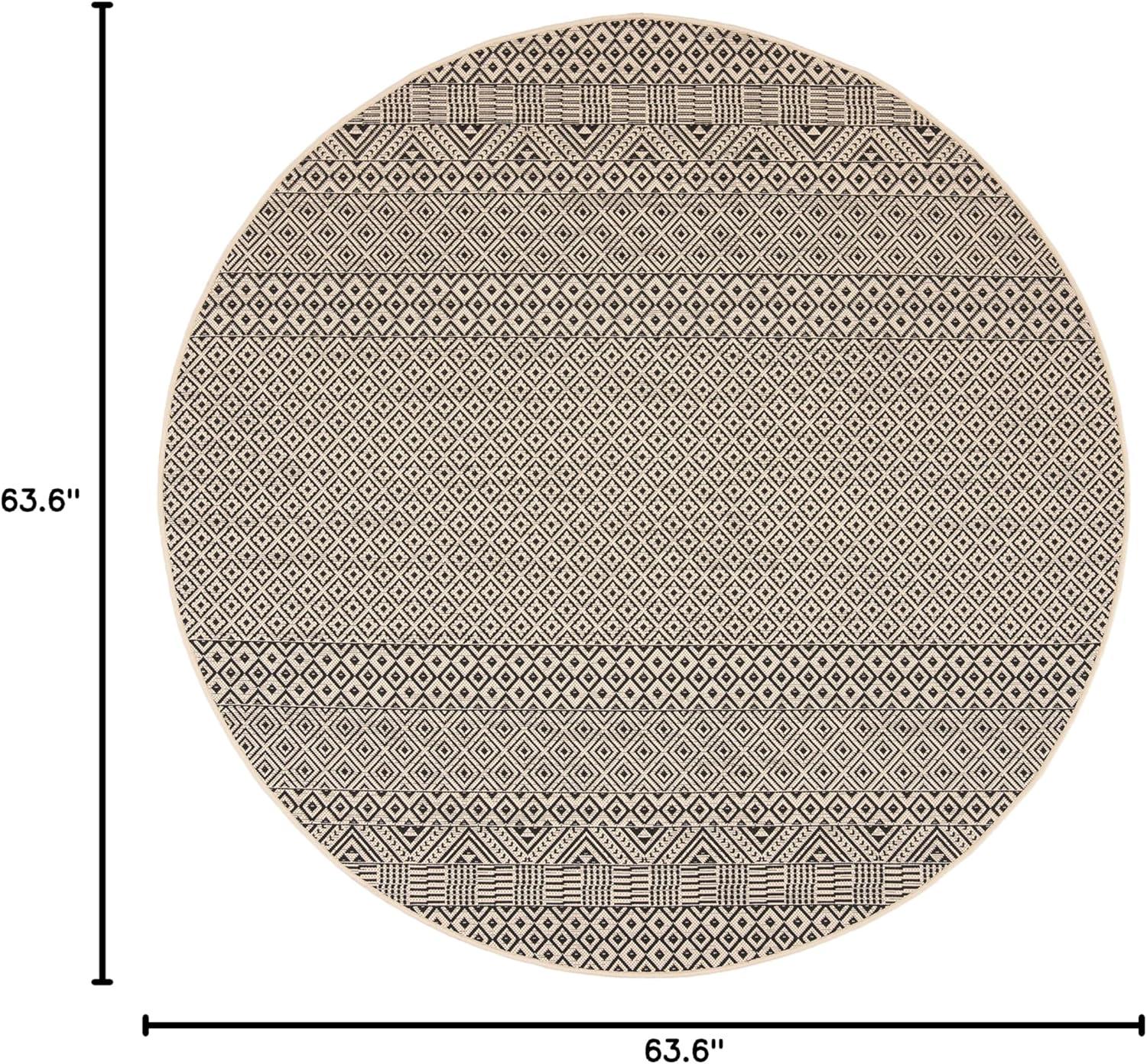 image:imageSAFAVIEH Washable Rug Outdoor Courtyard Collection 8 x 10 Beige amp Red NonShedding amp Easy Cleaning Ideal for Patio Backyard Mudroom DIning Space CY623523812BeigeBlack