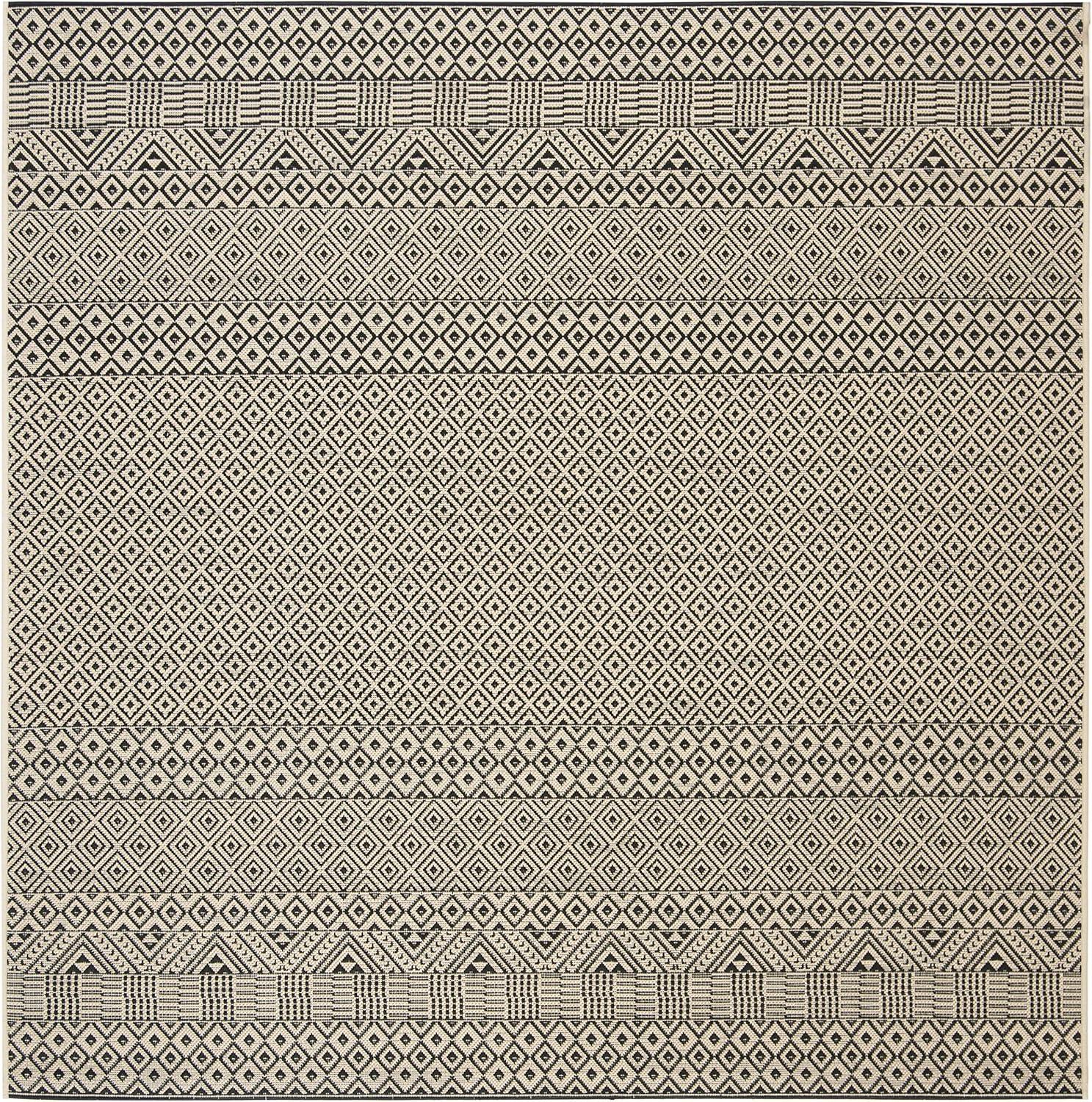 image:imageSAFAVIEH Washable Rug Outdoor Courtyard Collection 8 x 10 Beige amp Red NonShedding amp Easy Cleaning Ideal for Patio Backyard Mudroom DIning Space CY623523812BeigeBlack