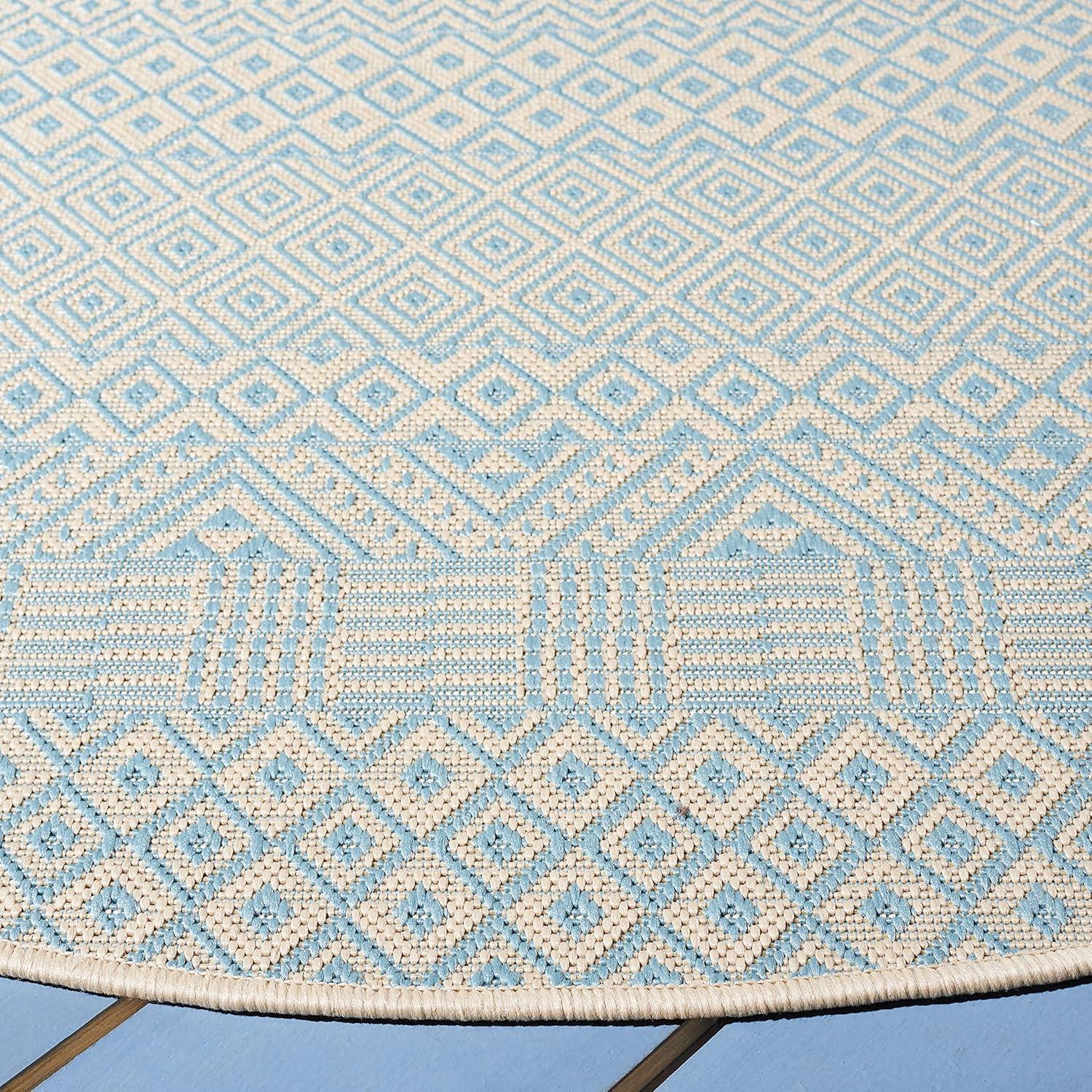 image:imageSAFAVIEH Washable Rug Outdoor Courtyard Collection 8 x 10 Beige amp Red NonShedding amp Easy Cleaning Ideal for Patio Backyard Mudroom DIning Space CY623523812BeigeAqua