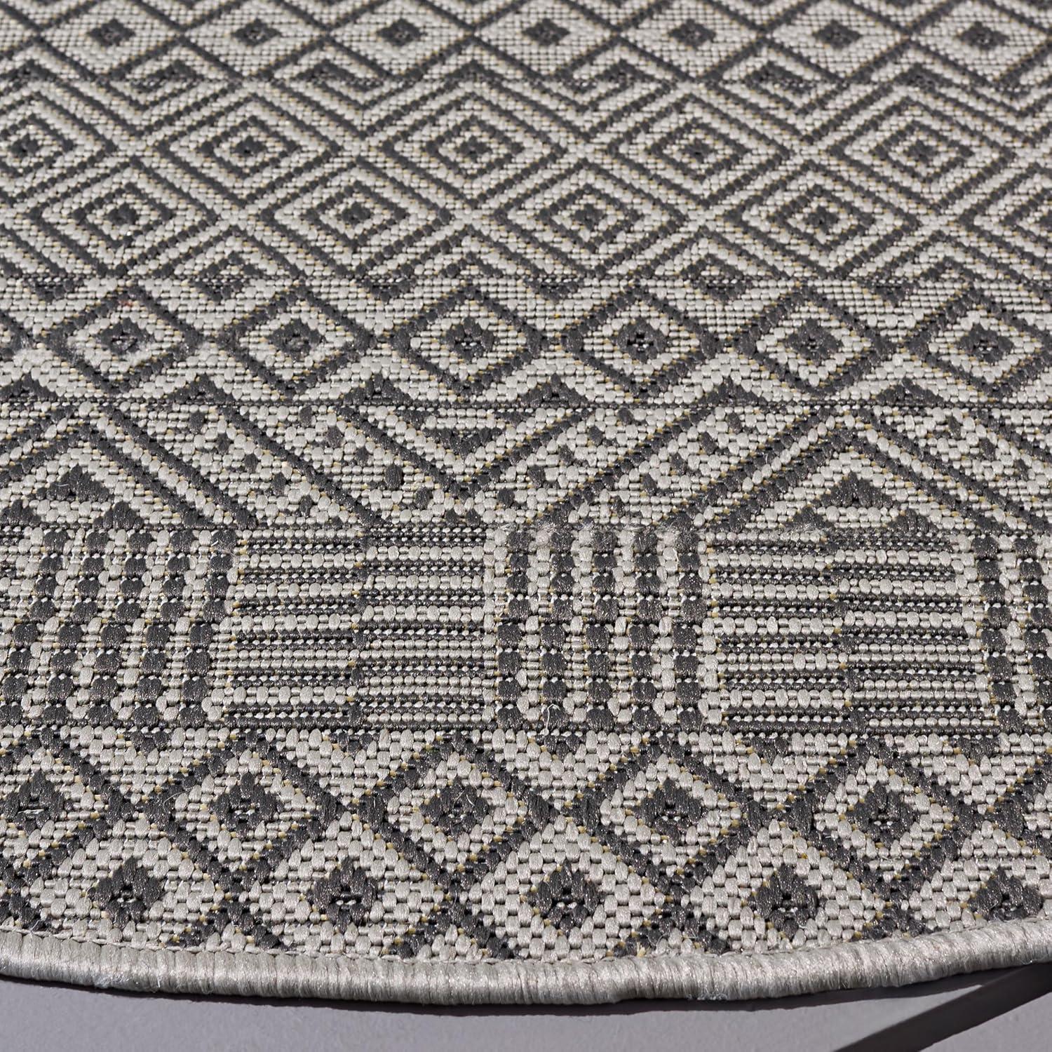 image:imageSAFAVIEH Washable Rug Outdoor Courtyard Collection 8 x 10 Beige amp Red NonShedding amp Easy Cleaning Ideal for Patio Backyard Mudroom DIning Space CY623523812BrownGrey