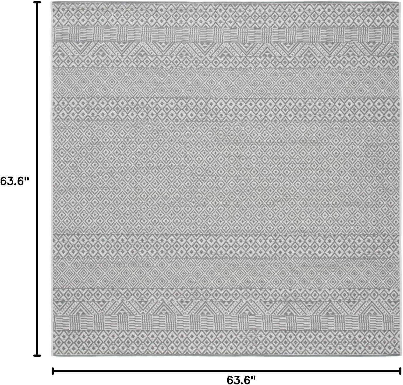 image:imageSAFAVIEH Washable Rug Outdoor Courtyard Collection 8 x 10 Beige amp Red NonShedding amp Easy Cleaning Ideal for Patio Backyard Mudroom DIning Space CY623523812BrownGrey