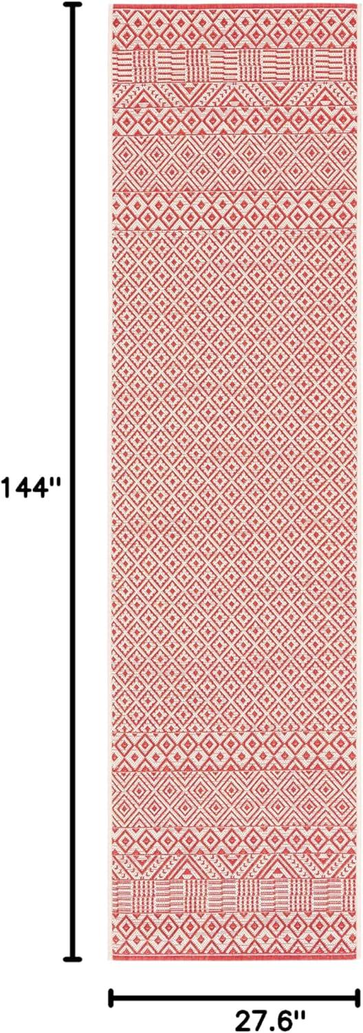 image:imageSAFAVIEH Washable Rug Outdoor Courtyard Collection 8 x 10 Beige amp Red NonShedding amp Easy Cleaning Ideal for Patio Backyard Mudroom DIning Space CY623523812BeigeRed