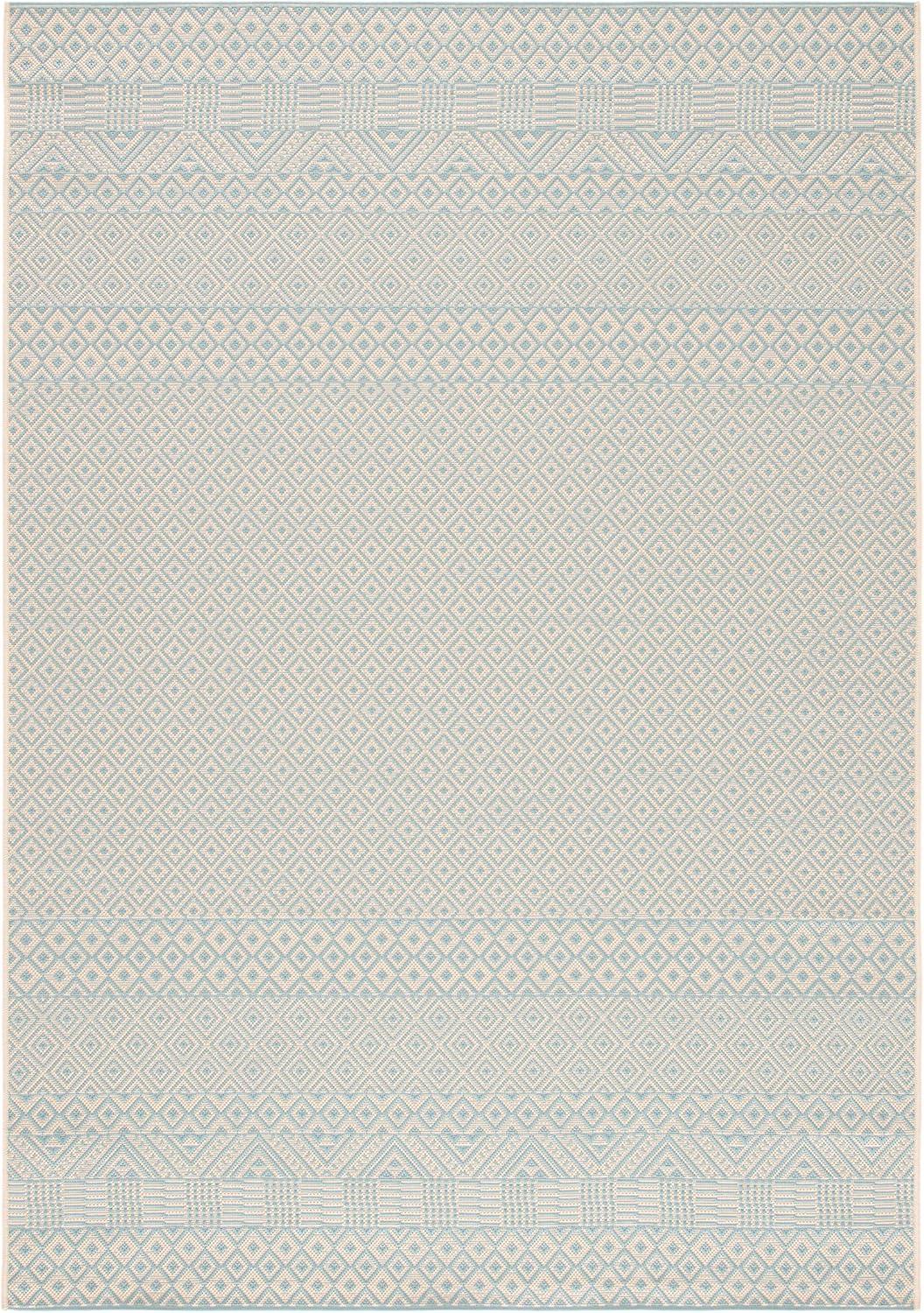 image:imageSAFAVIEH Washable Rug Outdoor Courtyard Collection 8 x 10 Beige amp Red NonShedding amp Easy Cleaning Ideal for Patio Backyard Mudroom DIning Space CY623523812BeigeAqua