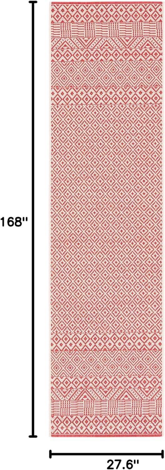 image:imageSAFAVIEH Washable Rug Outdoor Courtyard Collection 8 x 10 Beige amp Red NonShedding amp Easy Cleaning Ideal for Patio Backyard Mudroom DIning Space CY623523812BeigeRed