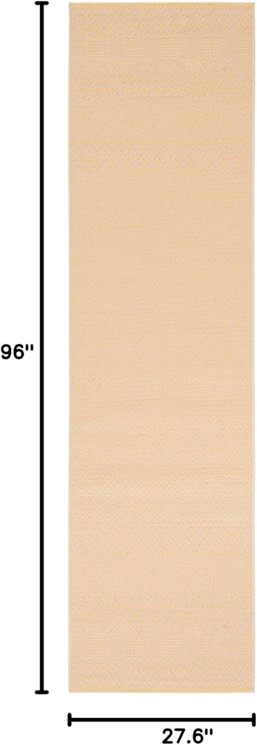 image:imageSAFAVIEH Washable Rug Outdoor Courtyard Collection 8 x 10 Beige amp Red NonShedding amp Easy Cleaning Ideal for Patio Backyard Mudroom DIning Space CY623523812GoldBeige