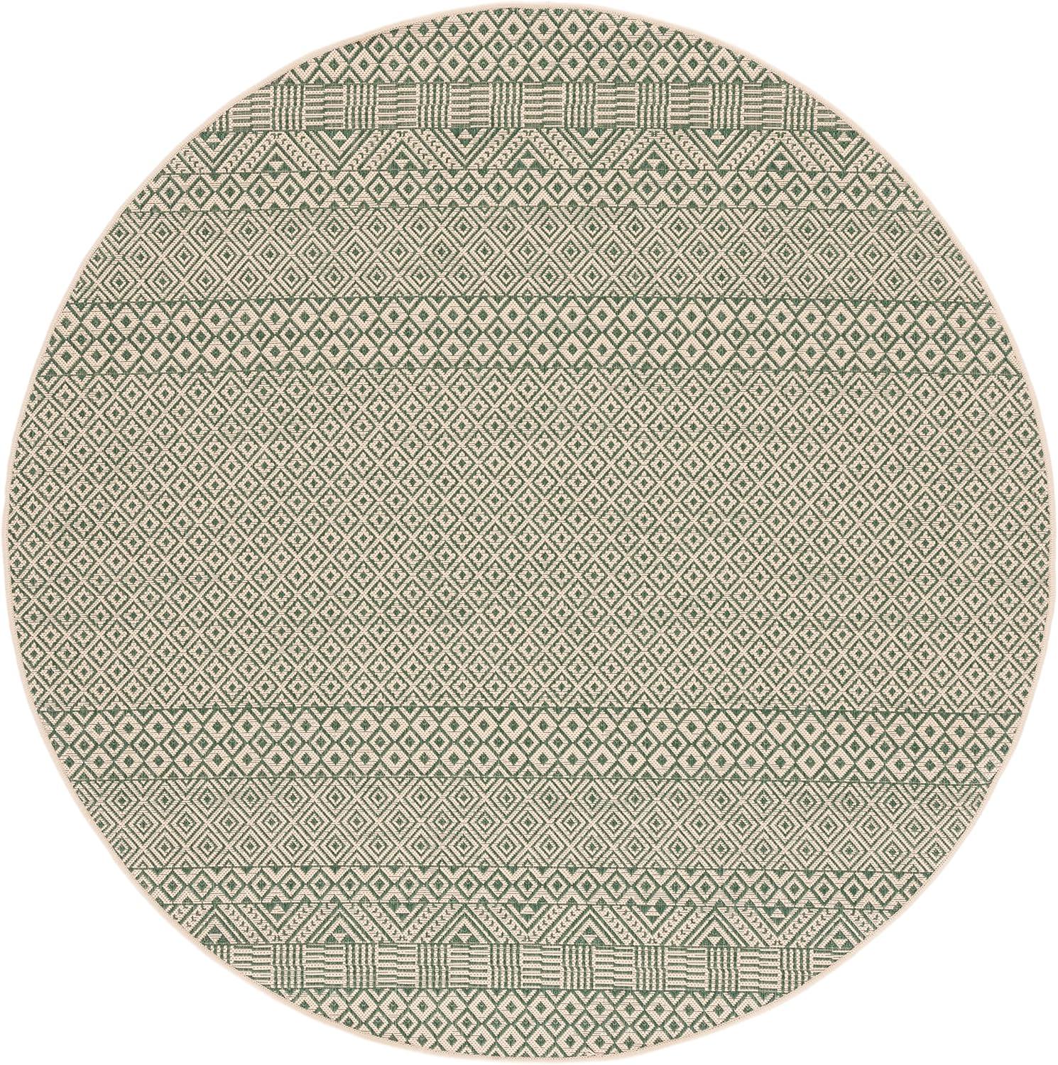 image:imageSAFAVIEH Washable Rug Outdoor Courtyard Collection 8 x 10 Beige amp Red NonShedding amp Easy Cleaning Ideal for Patio Backyard Mudroom DIning Space CY623523812Dark GreenBeige