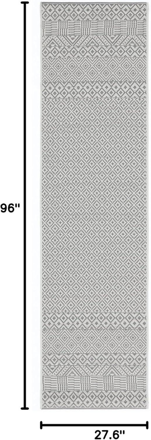 image:imageSAFAVIEH Washable Rug Outdoor Courtyard Collection 8 x 10 Beige amp Red NonShedding amp Easy Cleaning Ideal for Patio Backyard Mudroom DIning Space CY623523812BrownGrey