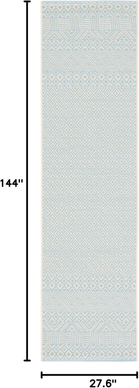 image:imageSAFAVIEH Washable Rug Outdoor Courtyard Collection 8 x 10 Beige amp Red NonShedding amp Easy Cleaning Ideal for Patio Backyard Mudroom DIning Space CY623523812BeigeAqua